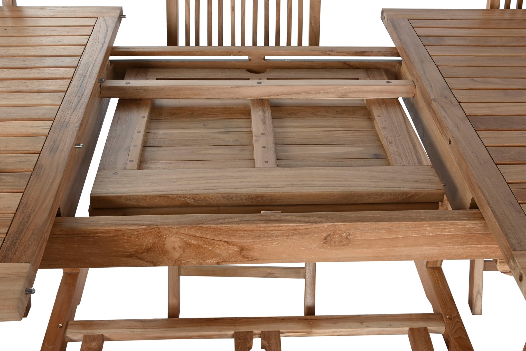 Mesa Comedor Set 9 Teca 180X100X75 Extensible A 24