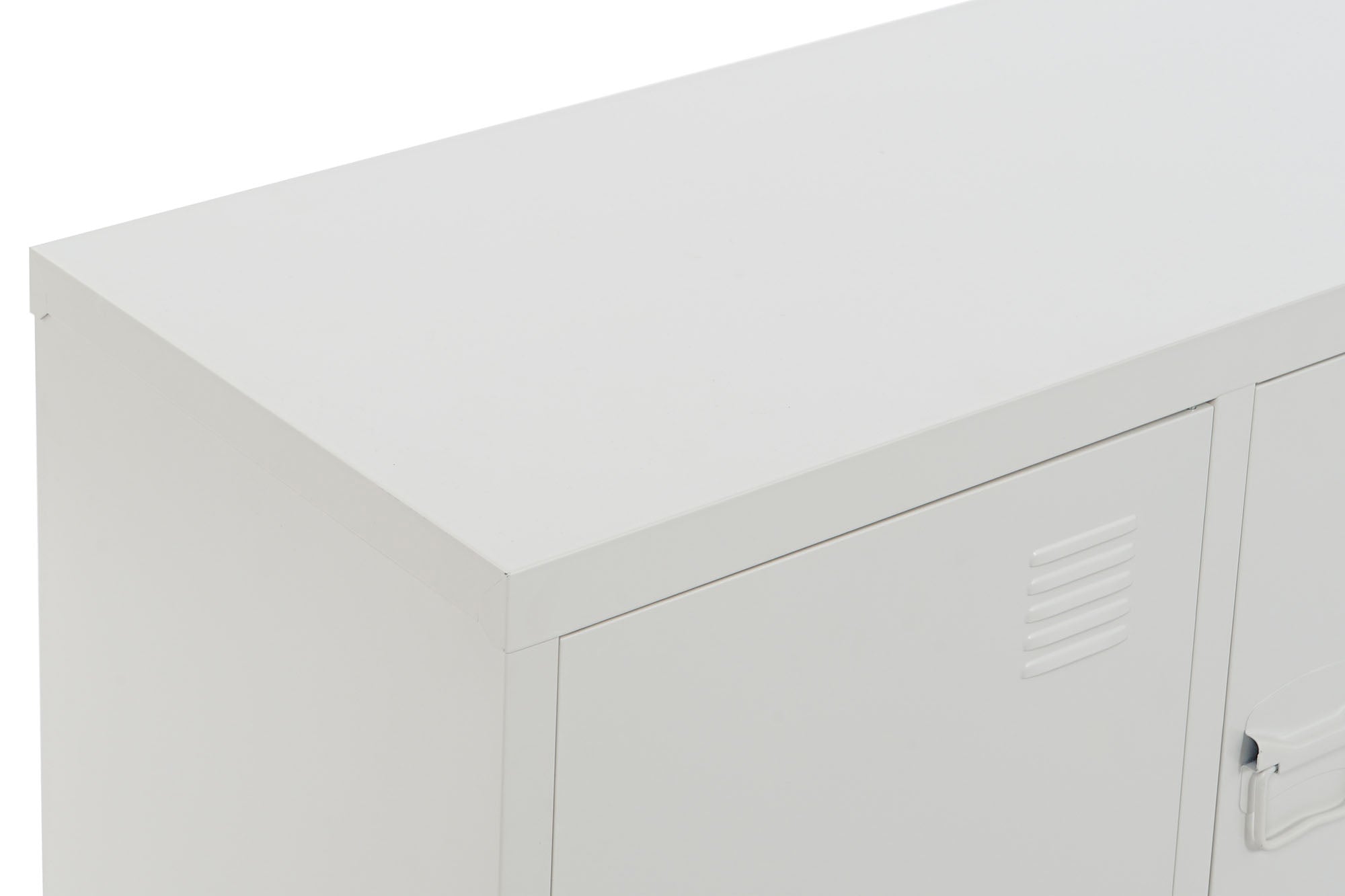Mueble Tv Metal 120X40X58 Taquilla Blanco