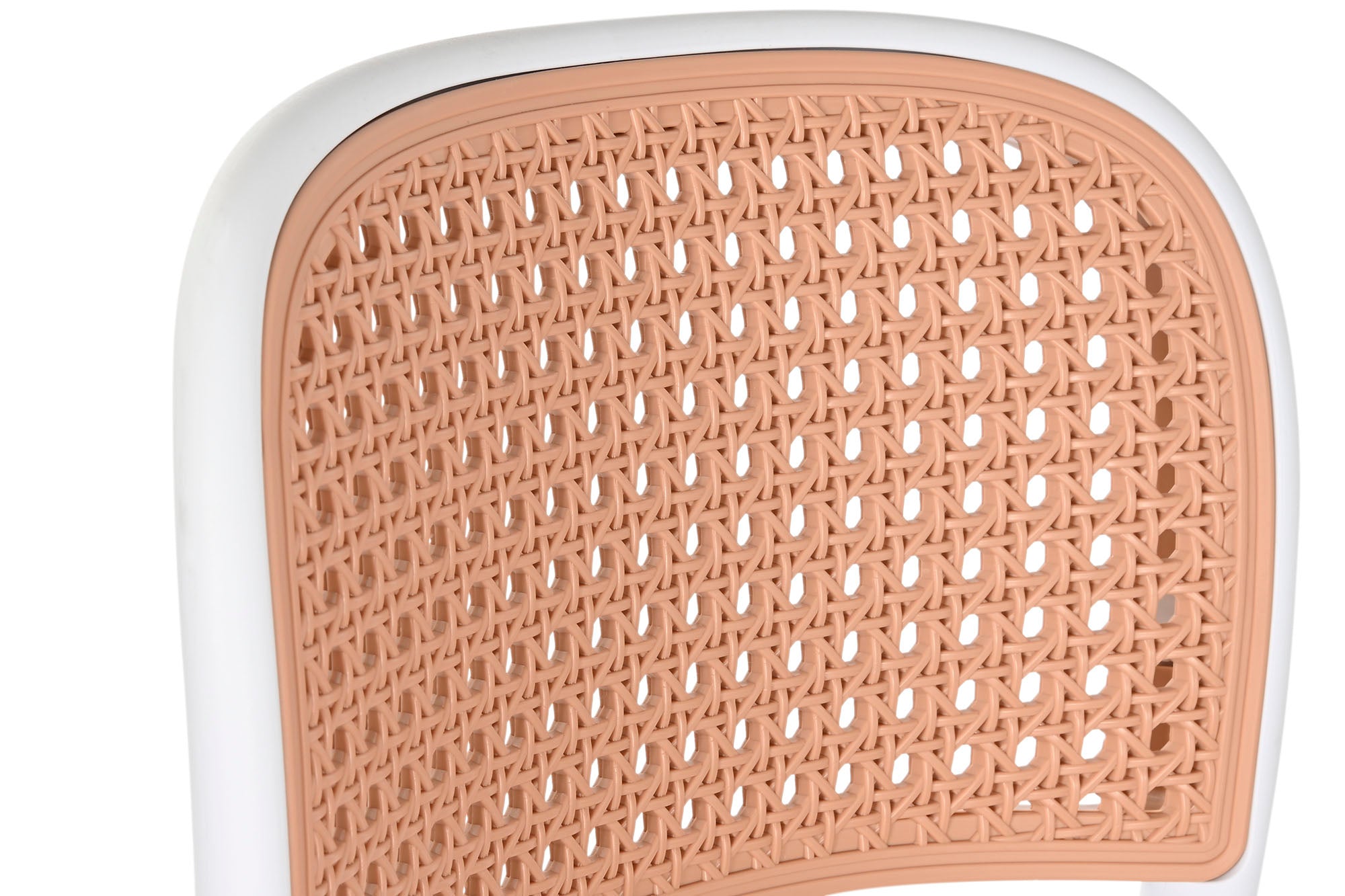 PP Stool 48X51X103 White Rattan Simil