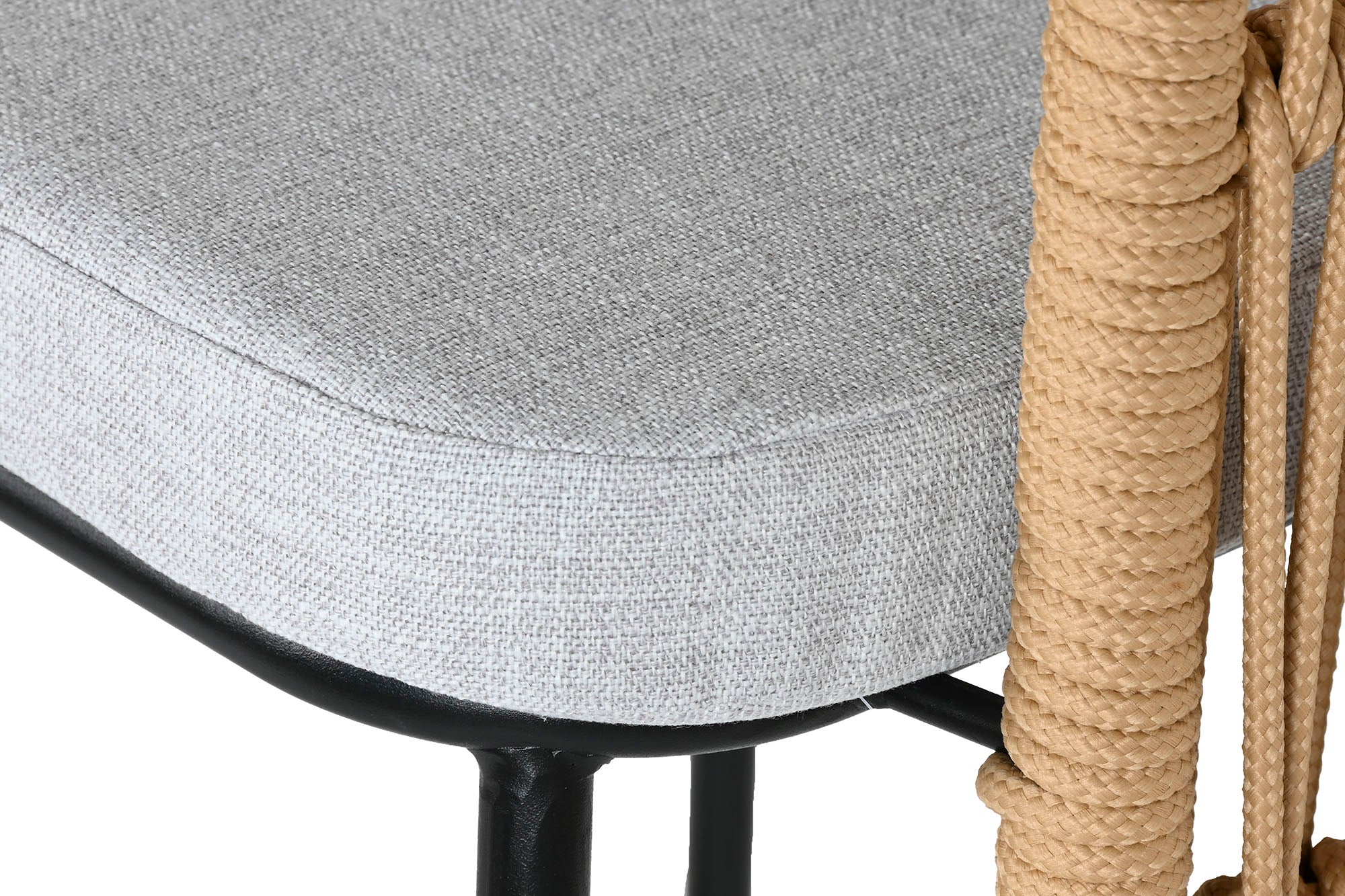 Taburete Acero Poliester 59X58X100 Gris