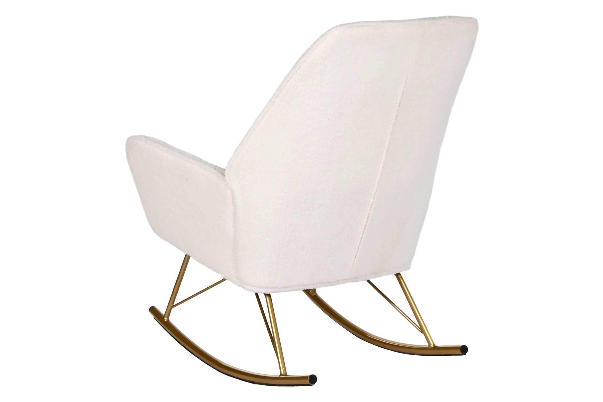 Rocking Chair Polyester Metal 73X75X97 Sheepskin