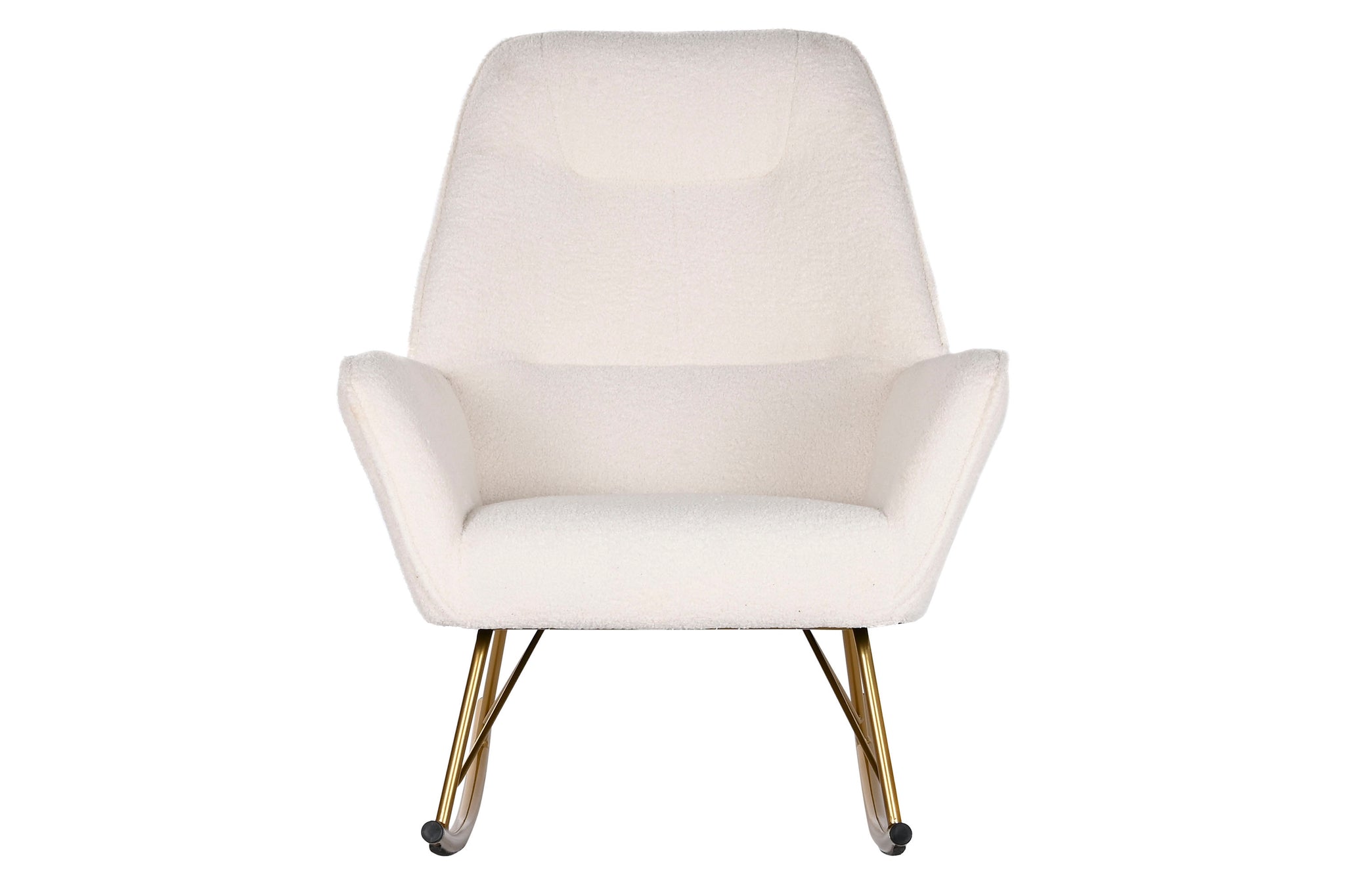 Rocking Chair Polyester Metal 73X75X97 Sheepskin