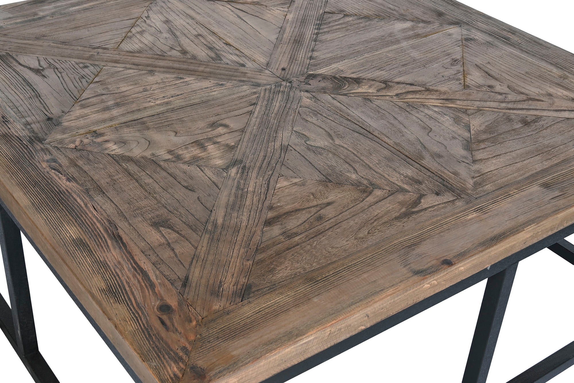 Mesa de Centro de Madeira e Metal 120X120X47,5 33,00