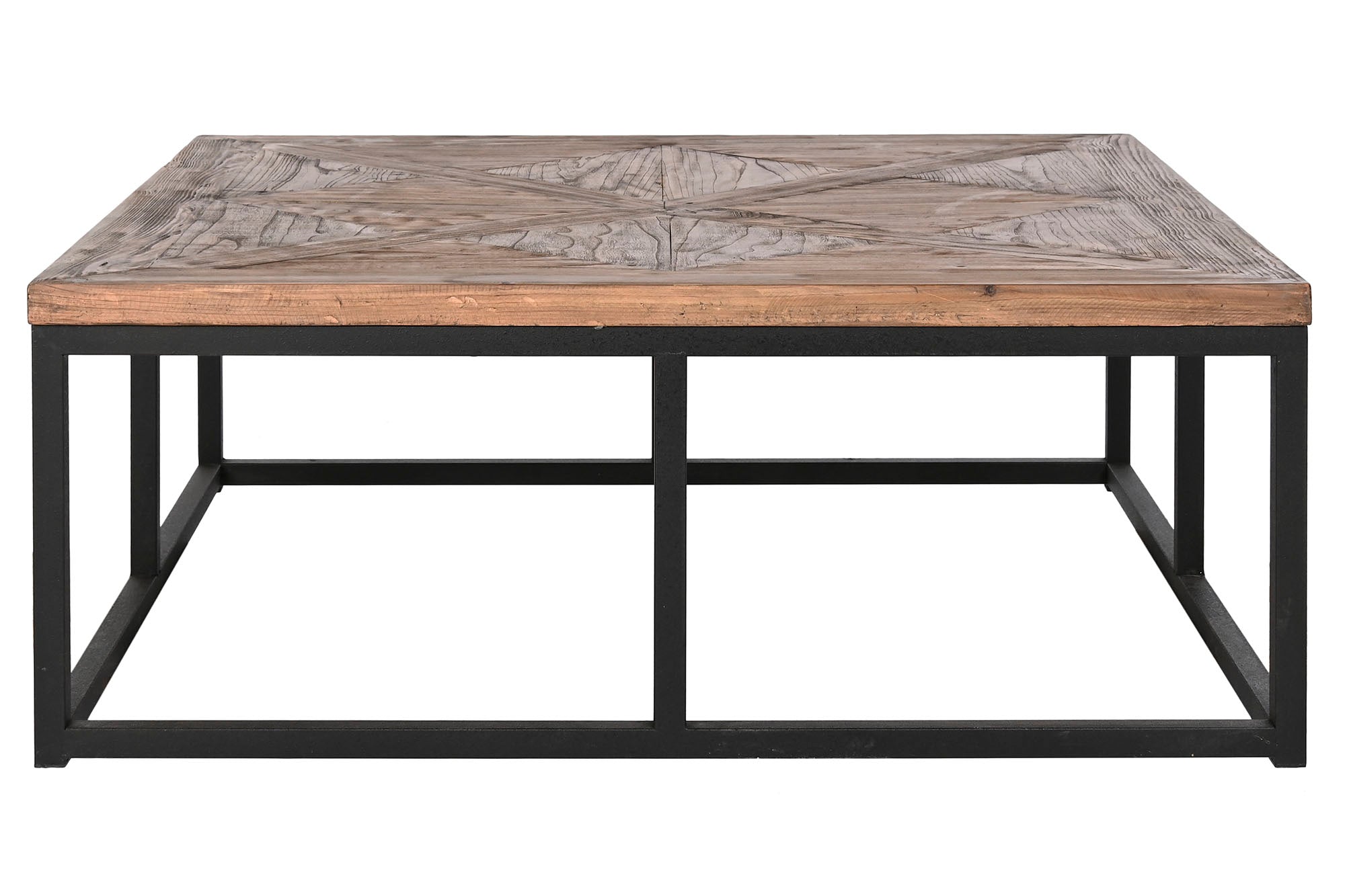 Mesa de Centro de Madeira e Metal 120X120X47,5 33,00