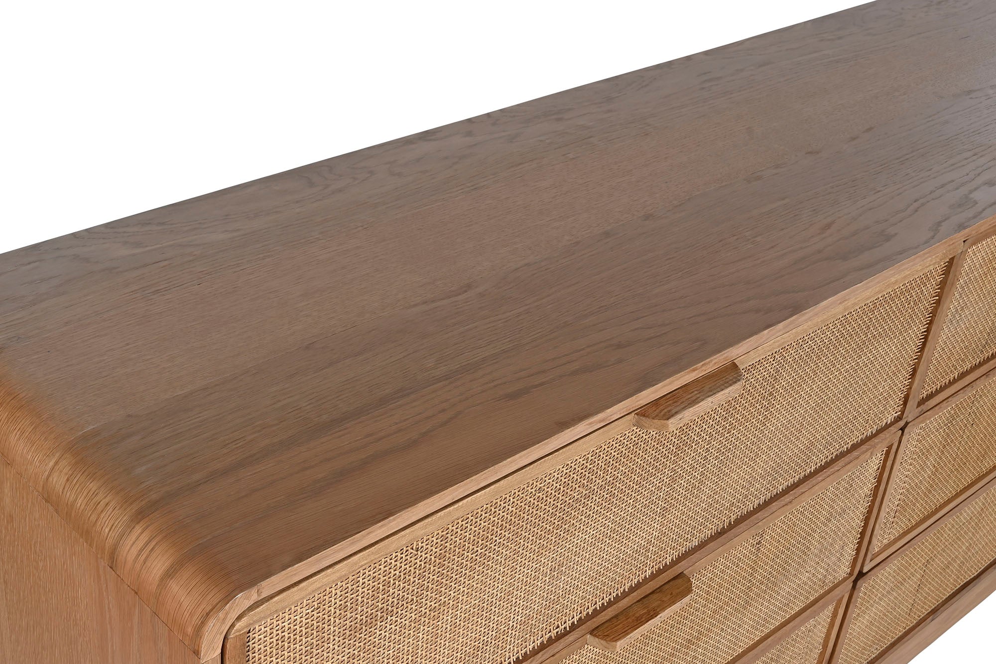 Comoda Roble Ratan 182X45X81 97,20 Veneer Natural
