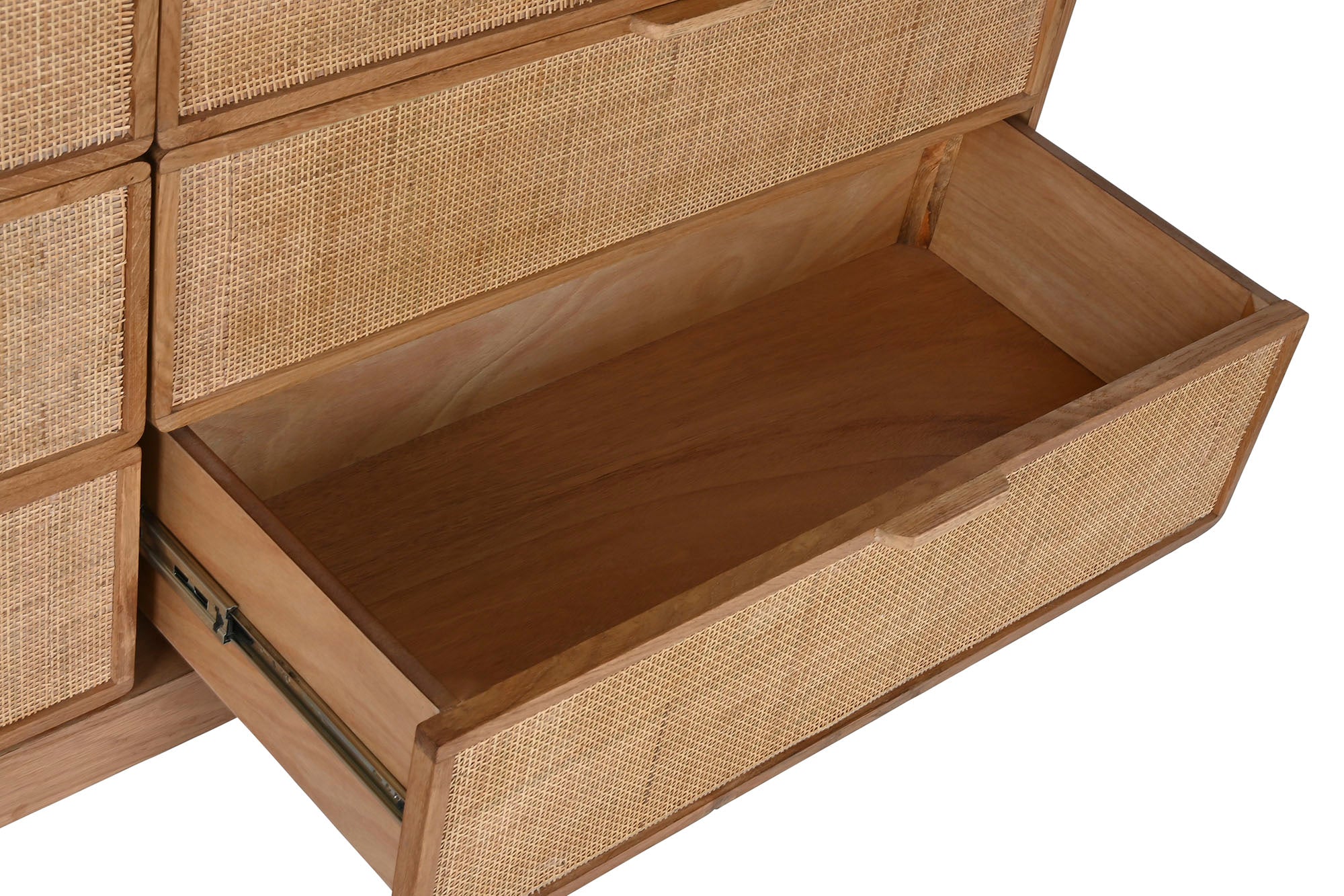Comoda Roble Ratan 182X45X81 97,20 Veneer Natural