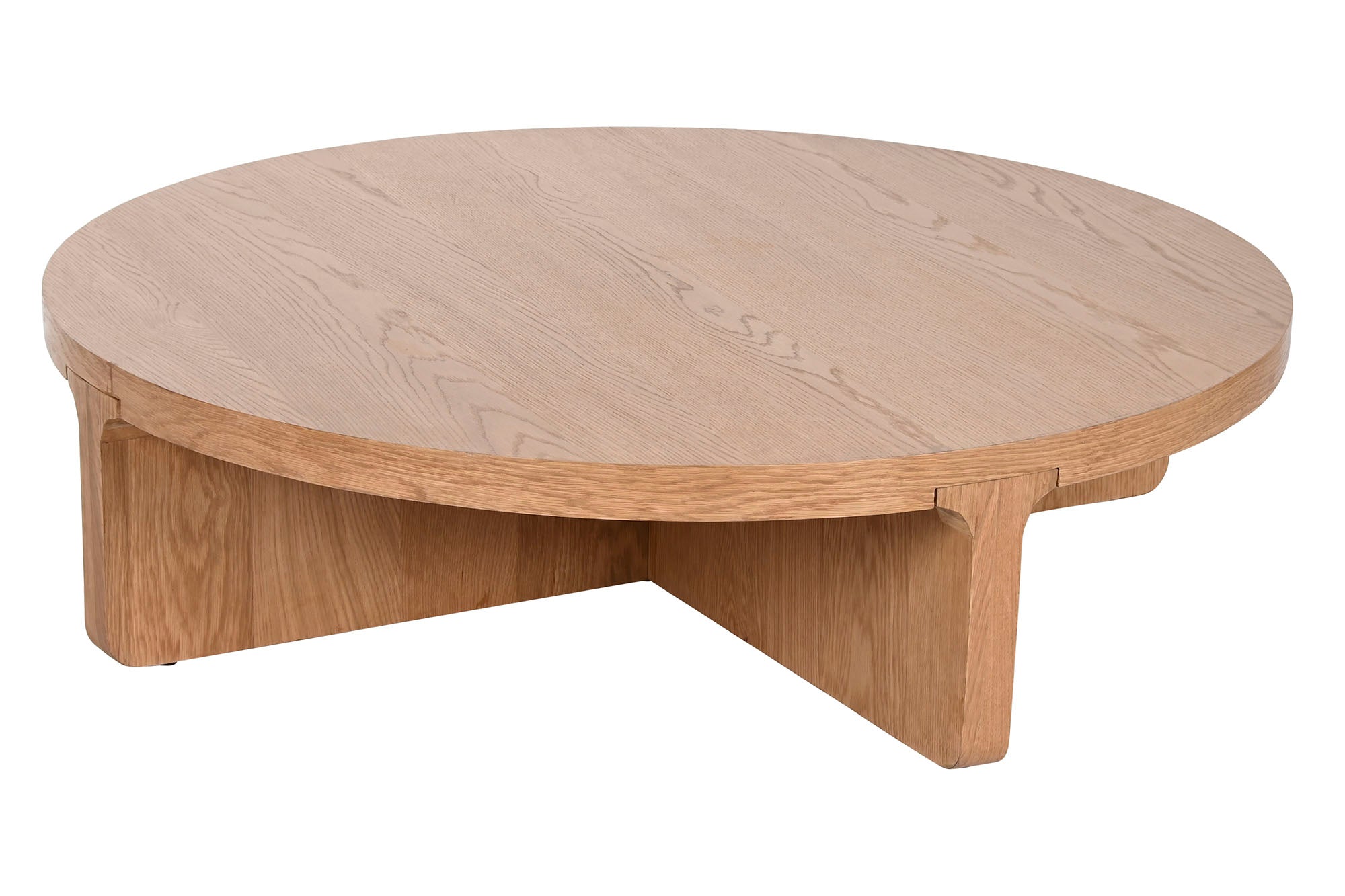 Mesa de Centro MDF Carvalho 121X121X31,5 34,70 Folheado