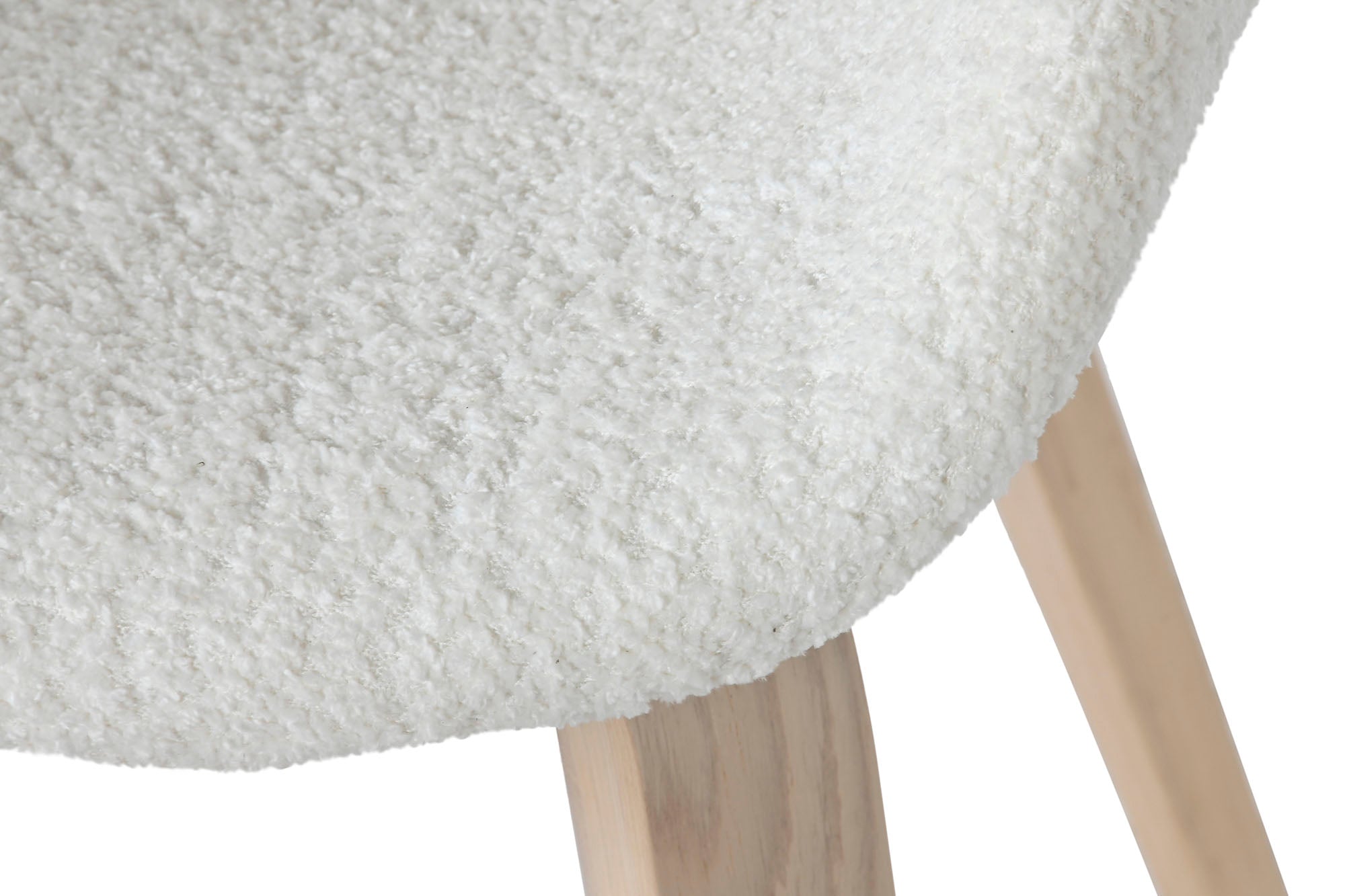Polyester Wood Chair 52.5X67.5X82 White