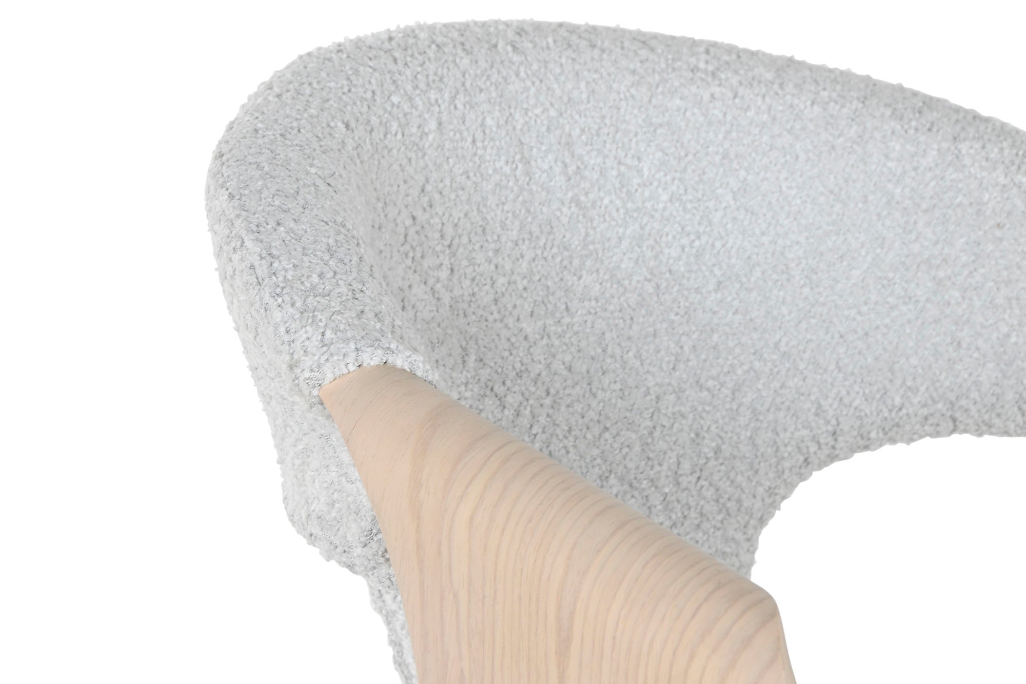 Cadeira de madeira de poliéster 52,5 x 67,5 x 82 cinza