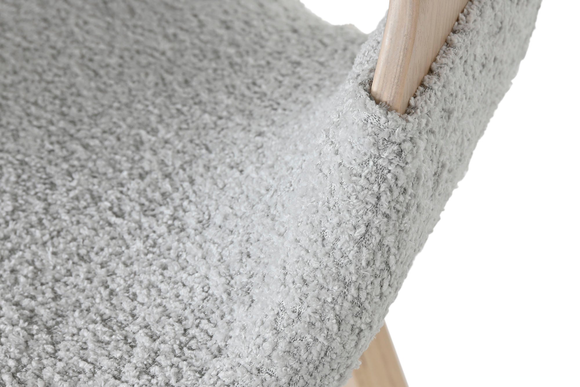 Cadeira de madeira de poliéster 52,5 x 67,5 x 82 cinza