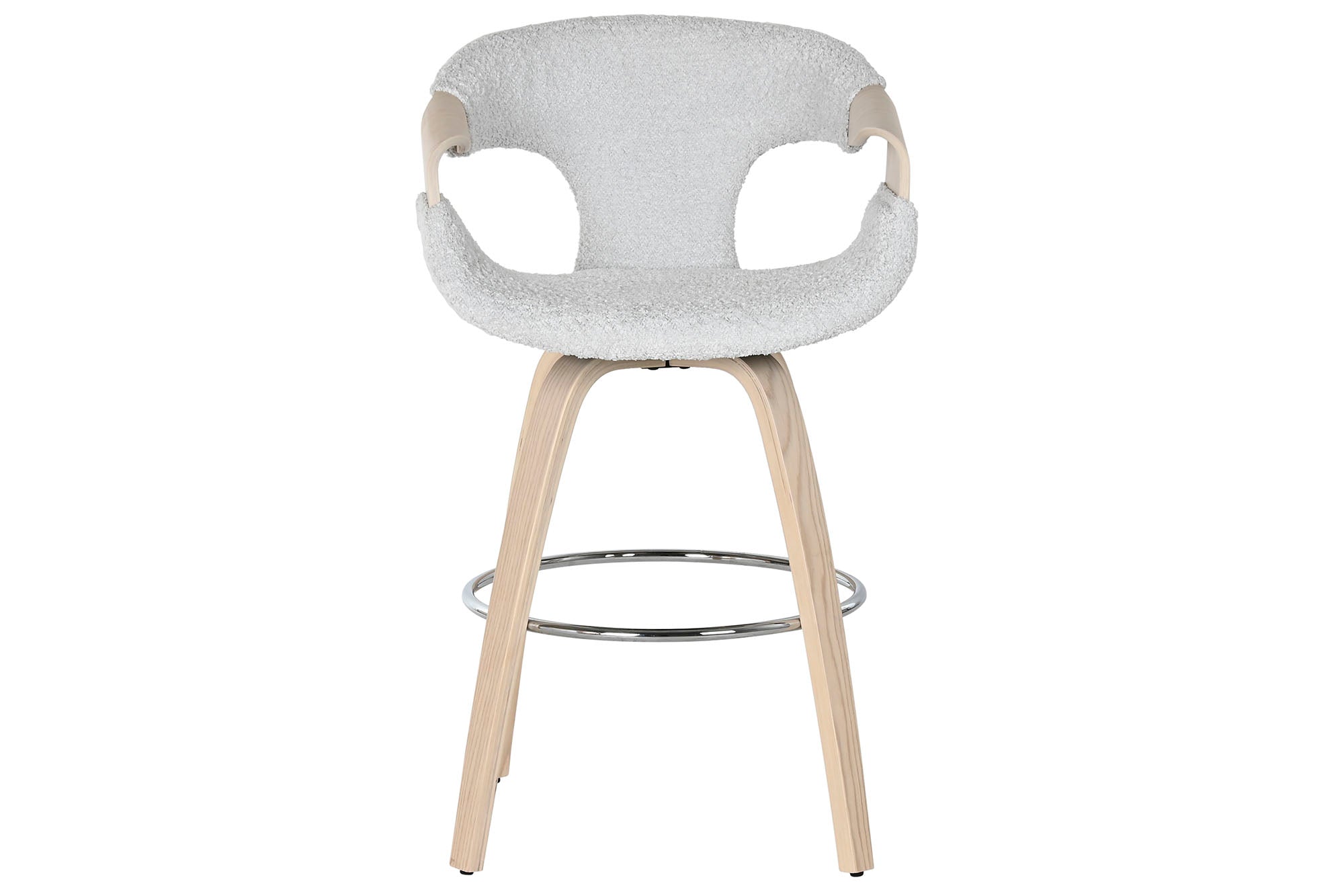 Taburete Madera Poliester 55,5X52,5X92,5 Gris