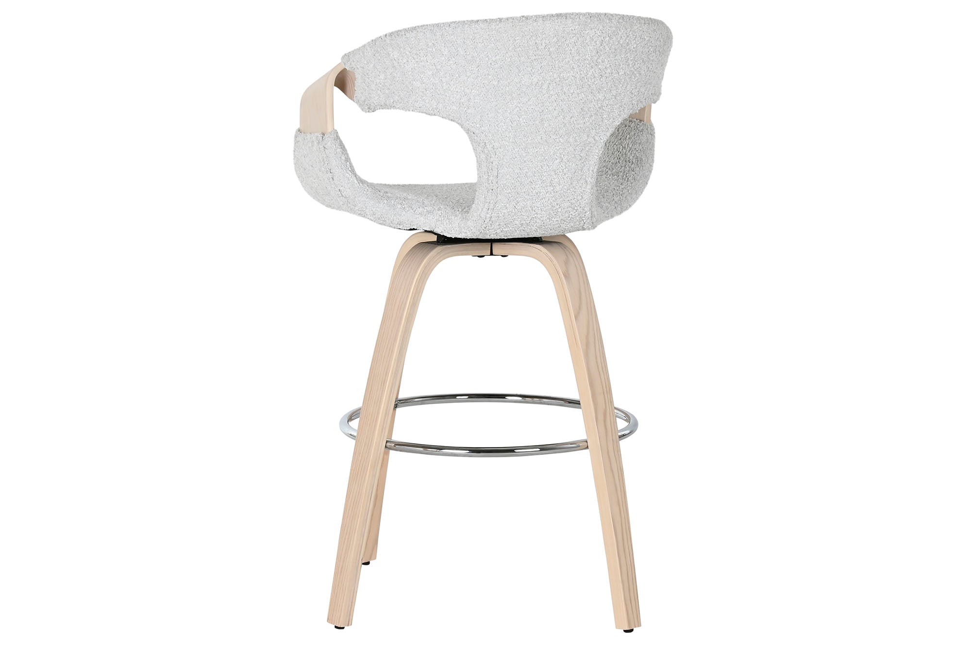 Taburete Madera Poliester 55,5X52,5X92,5 Gris