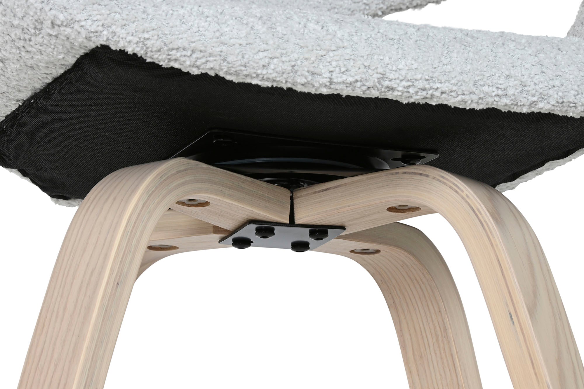 Taburete Madera Poliester 55,5X52,5X92,5 Gris