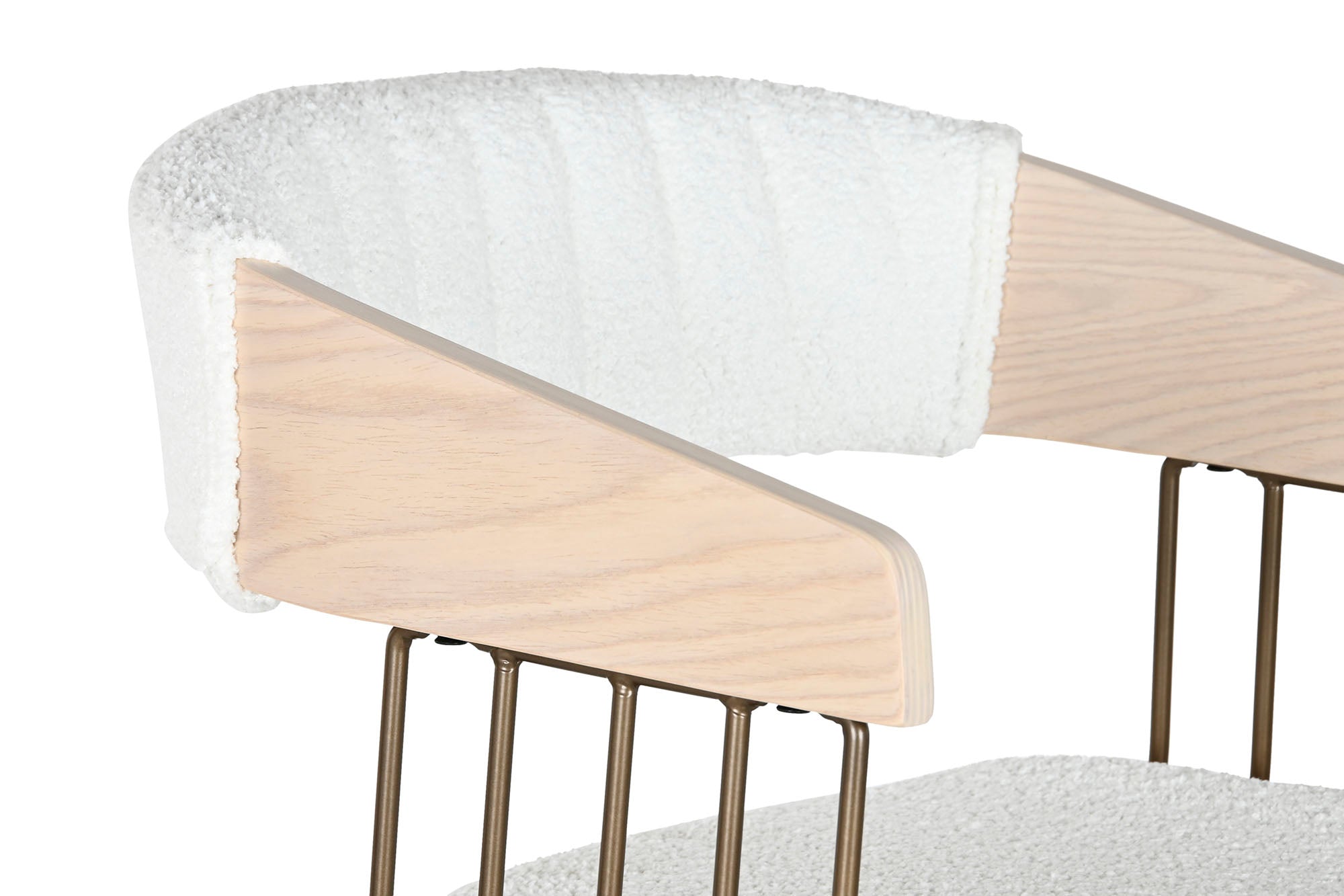 Polyester Wood Stool 51.5X47.5X94.5 White