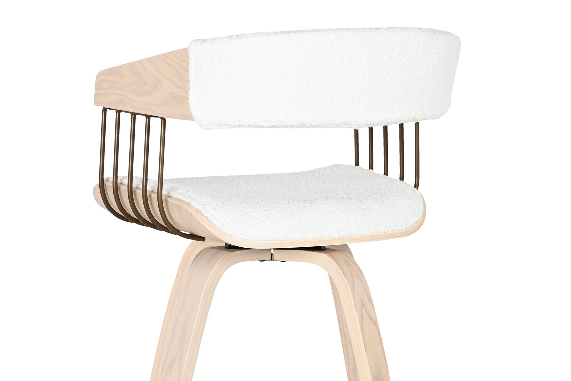 Polyester Wood Stool 51.5X47.5X94.5 White