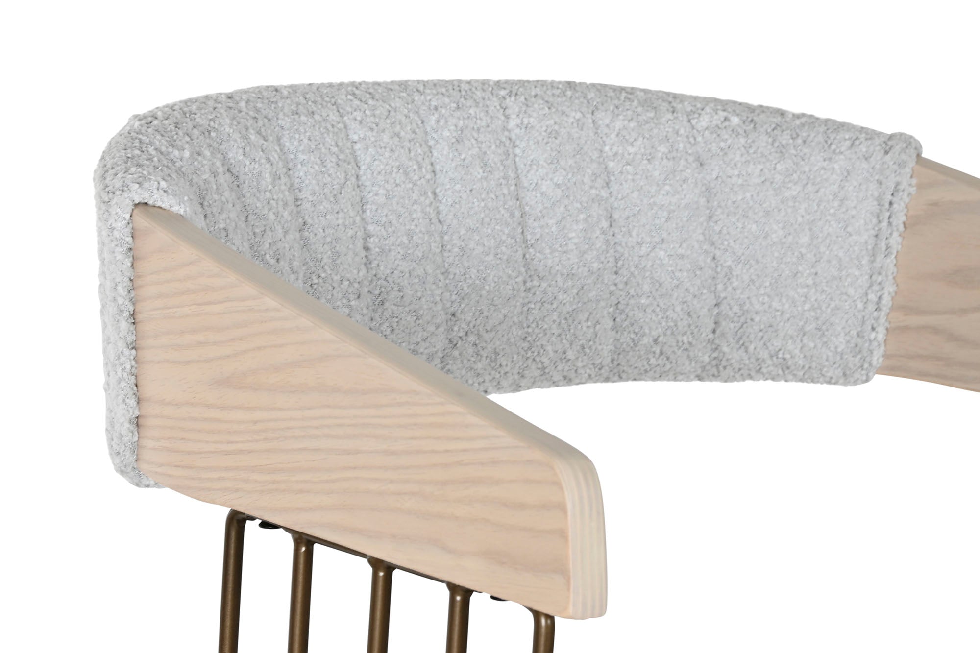 Polyester Wood Chair 51X55X76.5 Grey