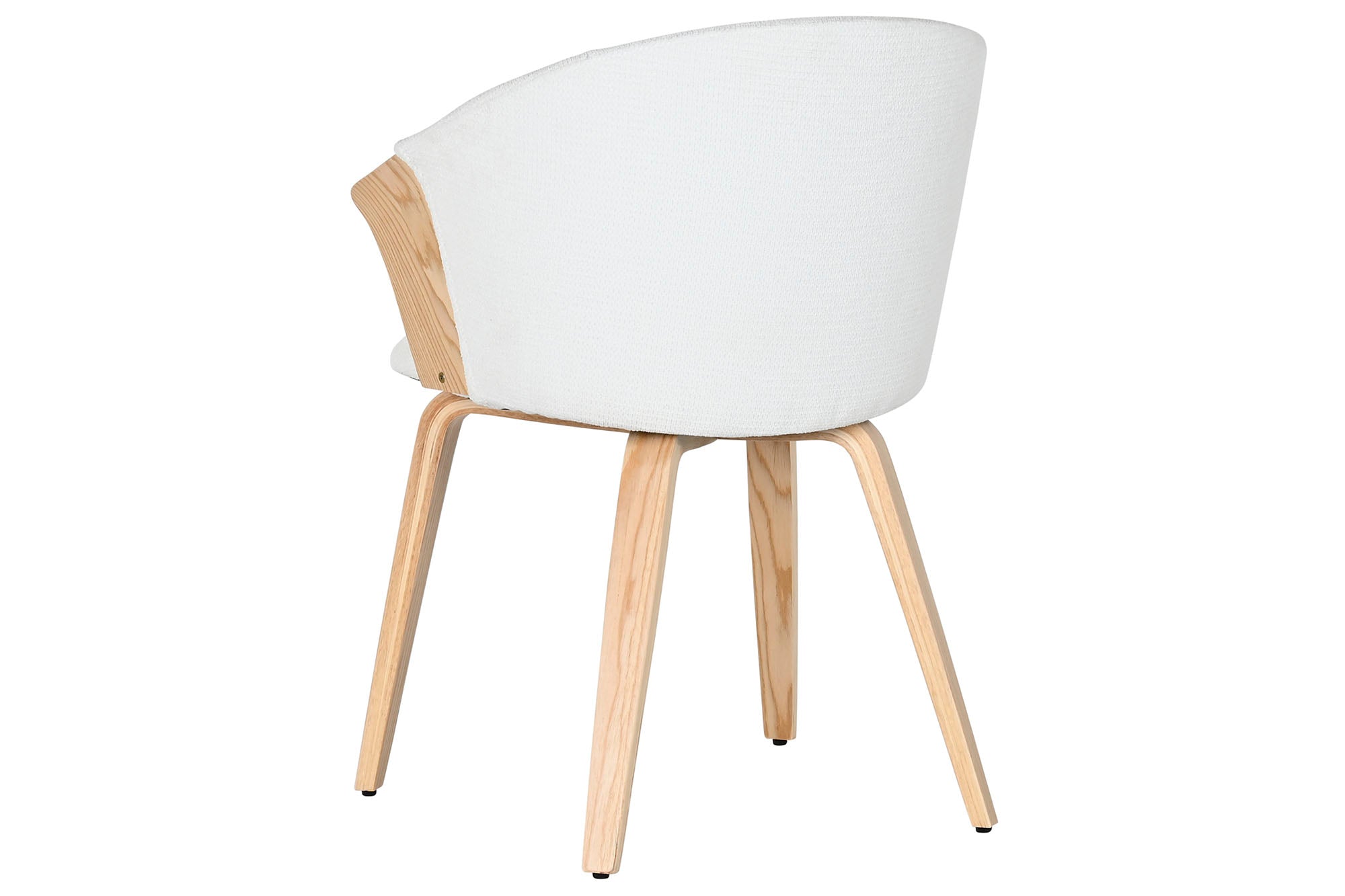 Polyester Wood Chair 60X57.5X75 White