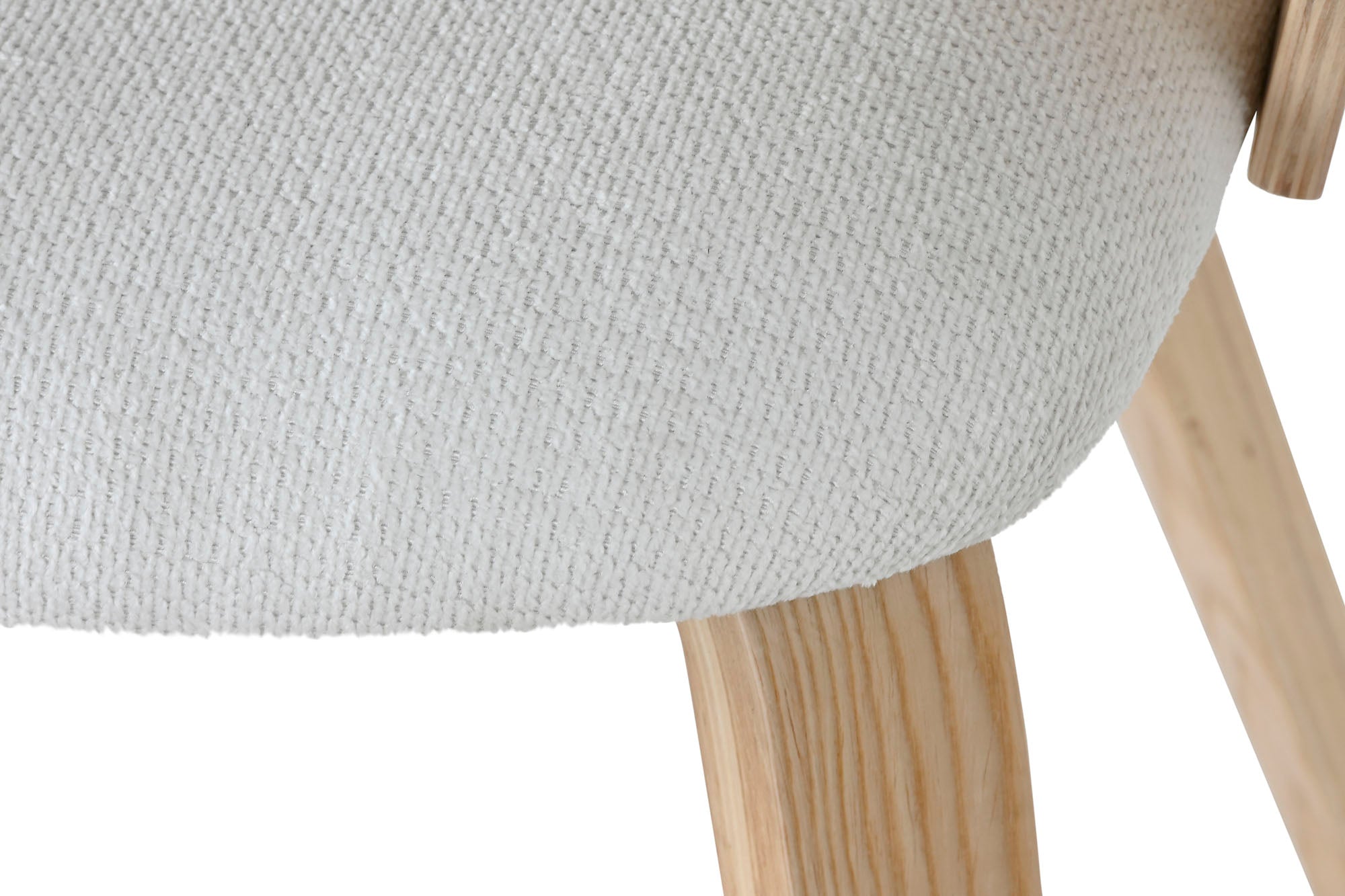 Polyester Wood Chair 60X57.5X75 White