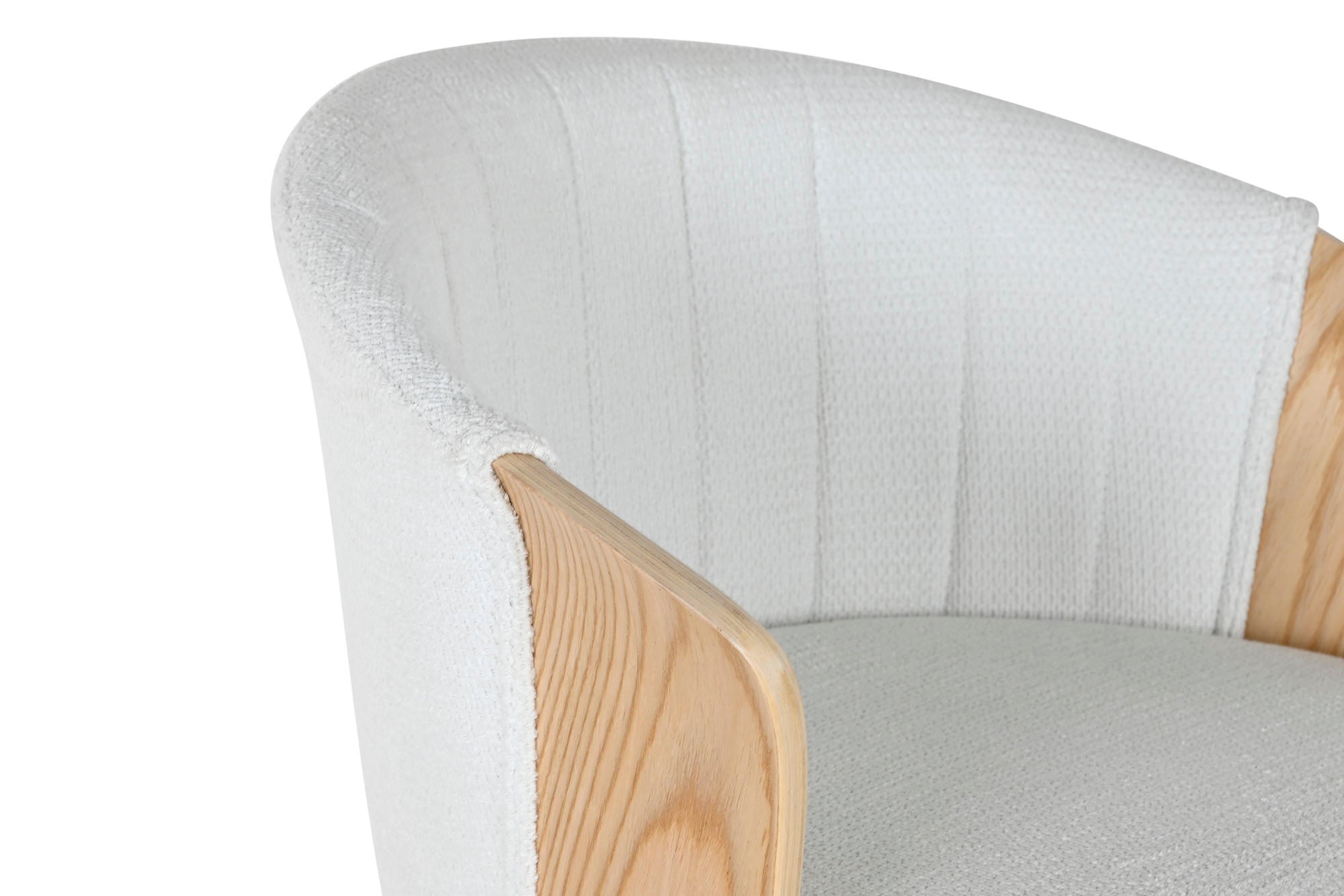 Taburete Madera Poliester 53,5X50,5X88 Blanco