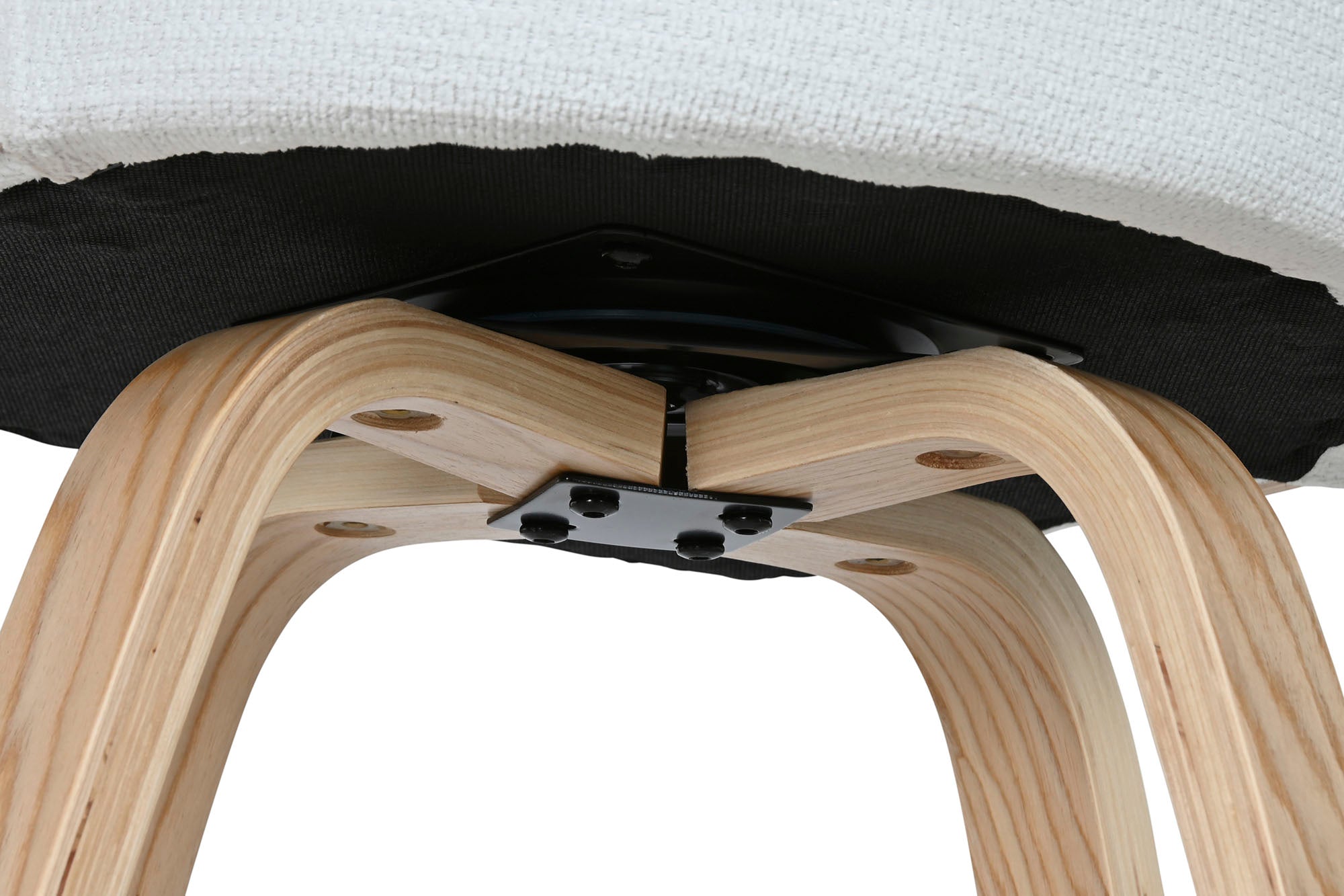 Polyester Wood Stool 53.5X50.5X88 White