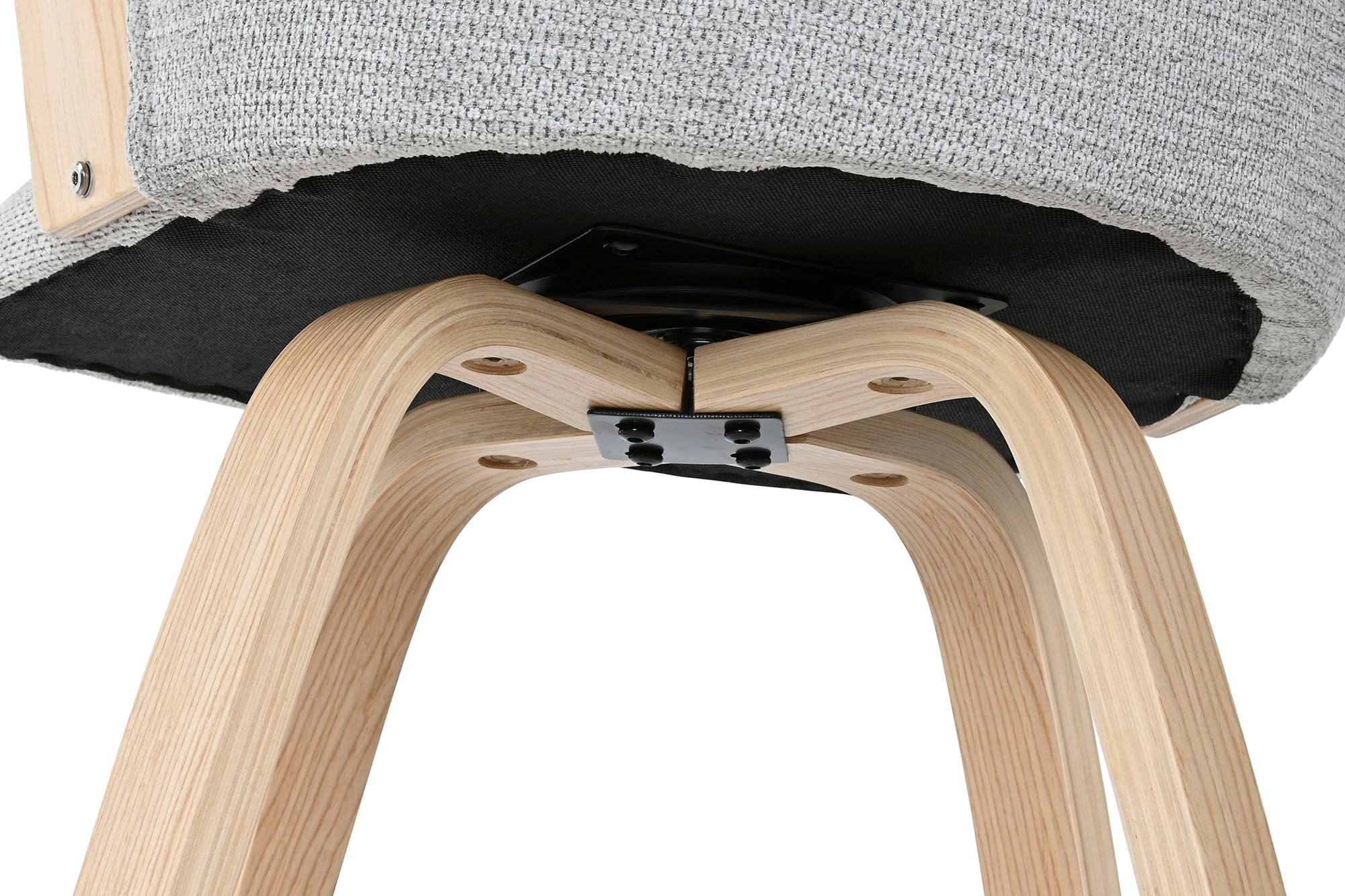 Polyester Wood Stool 58X56X95 Grey