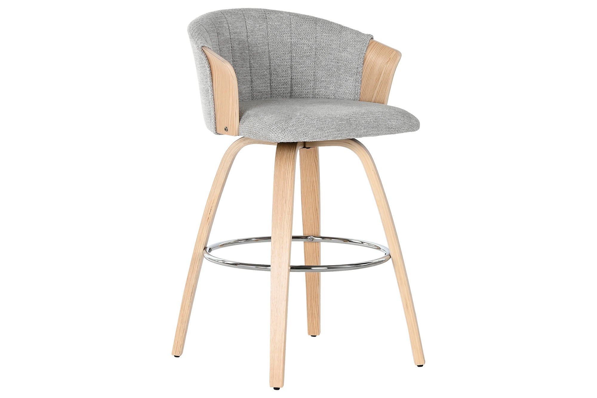 Taburete Madera Poliester 58X56X95 Gris
