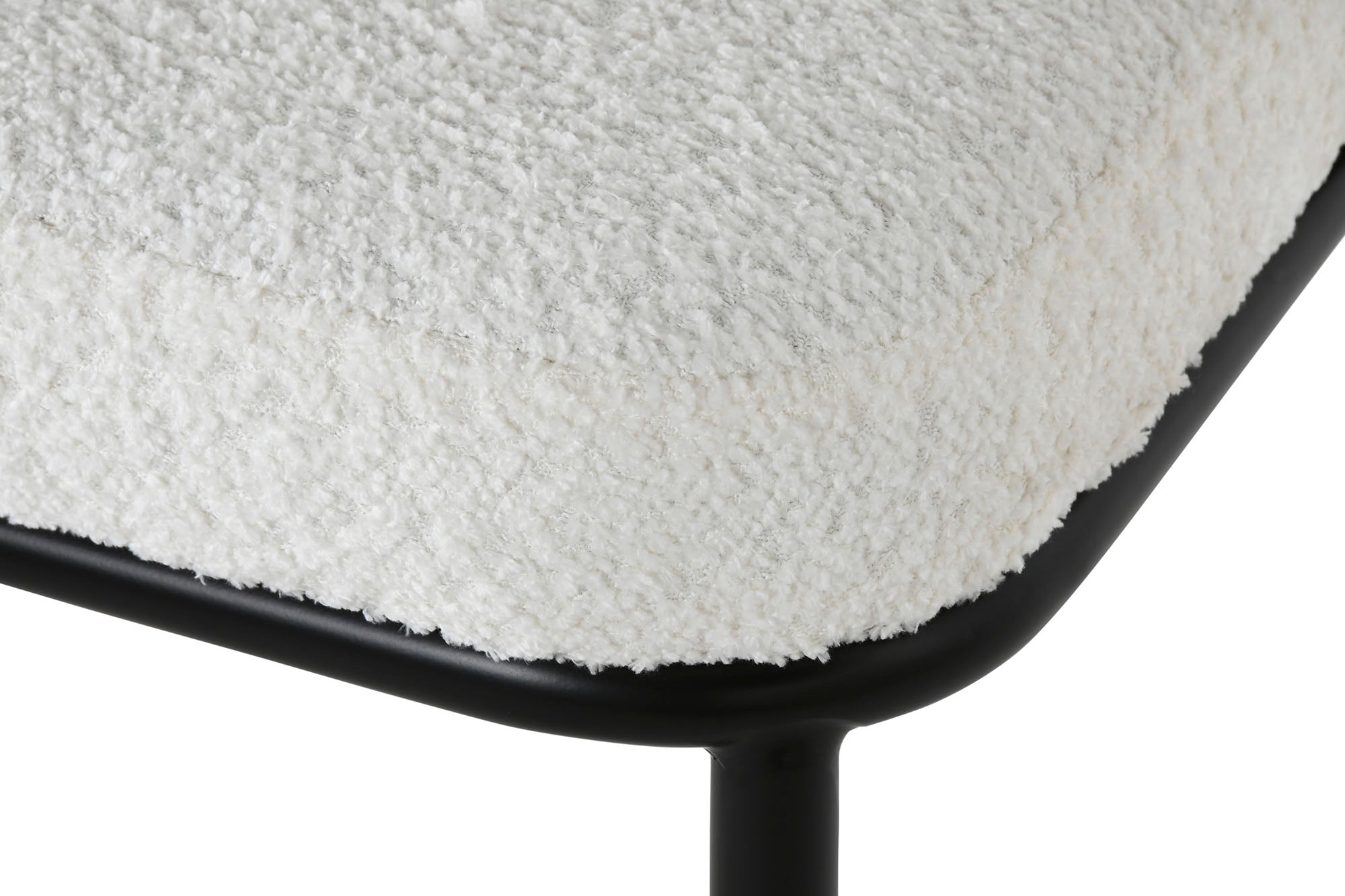 Cadeira de metal de poliéster 51,5 x 52,5 x 73 cm, branca