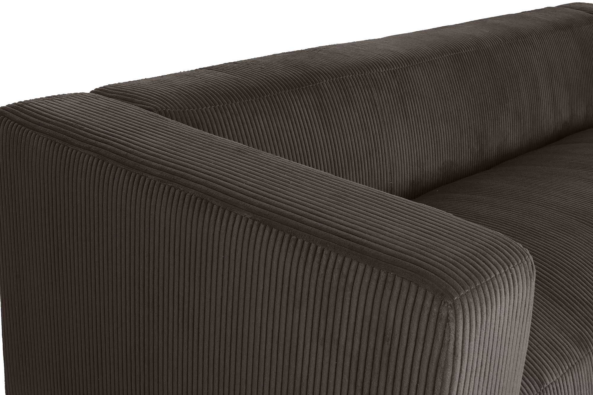 Polyester Sofa 224X95.5X66.5 Brown