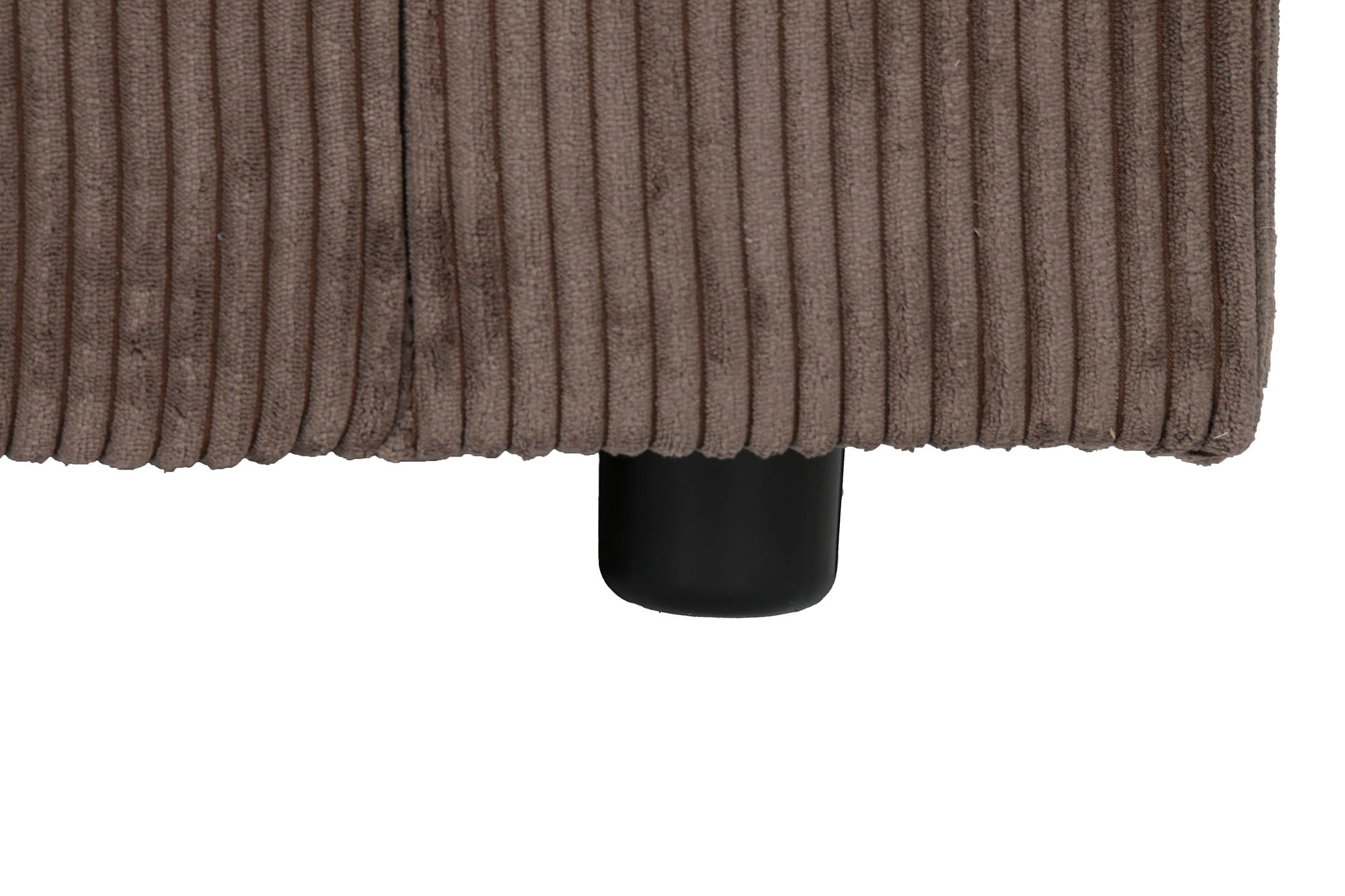 Sofá de poliéster 224x95,5x66,5 marrom