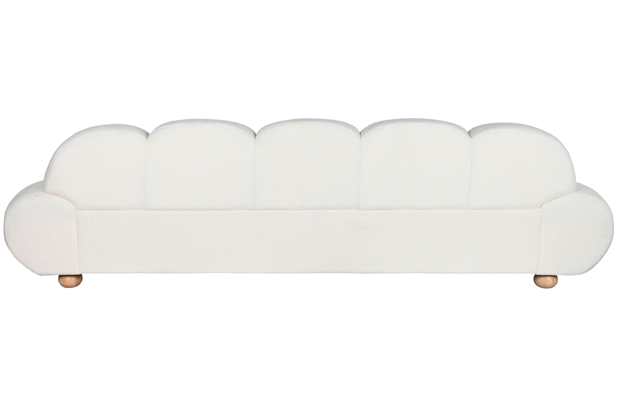 Sofa Poliester Madera 284X103X83 Blanco