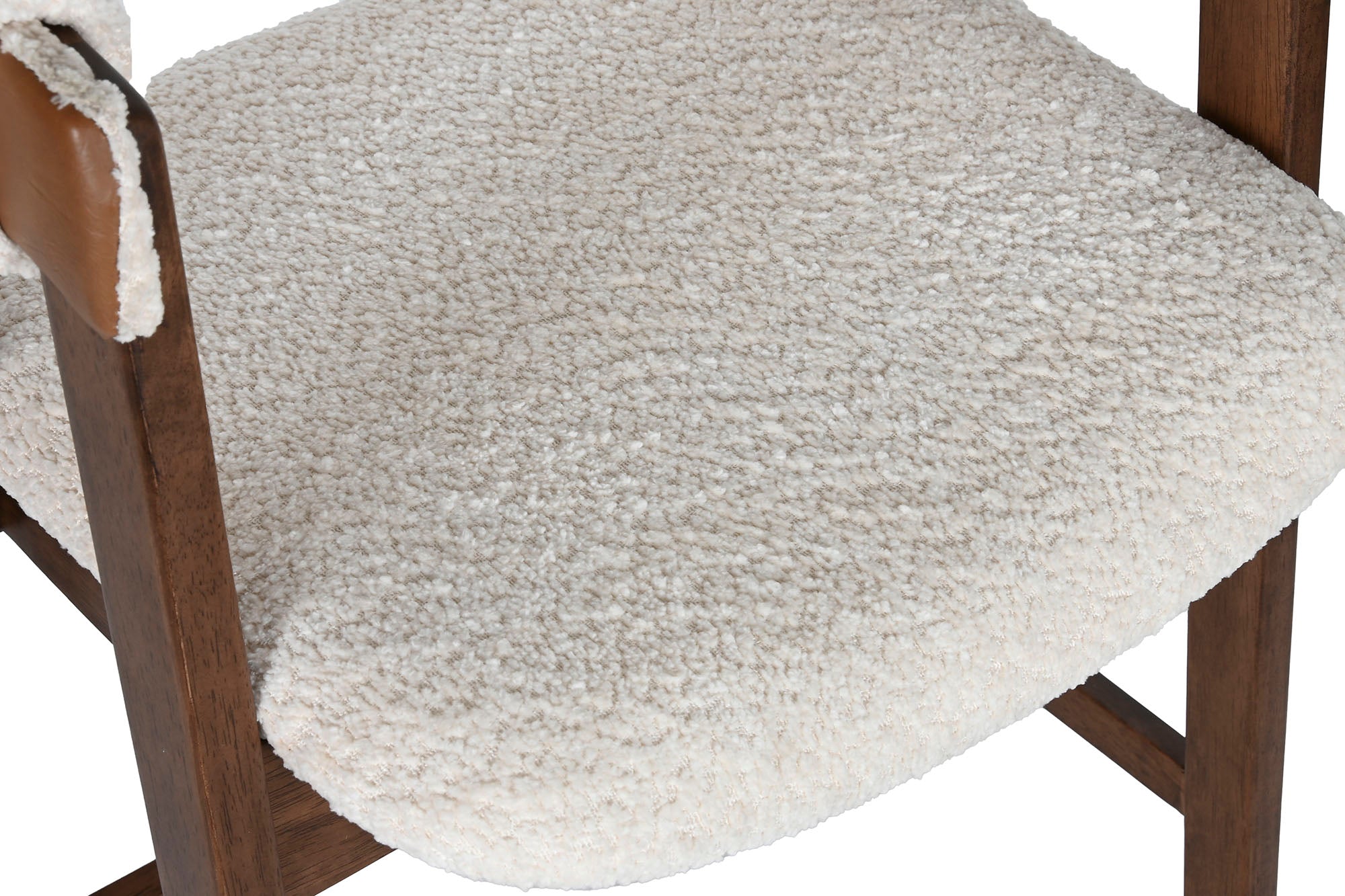 Rubber Wood Stool 54X58X86 White Loop