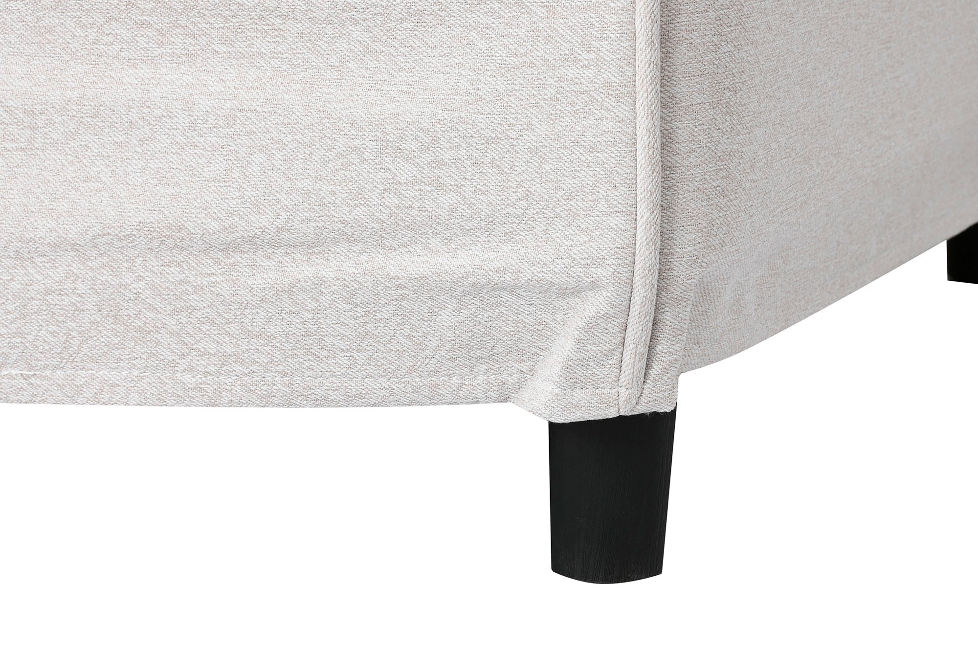 Poltrona de poliéster 85x85x74 bege com capa removível