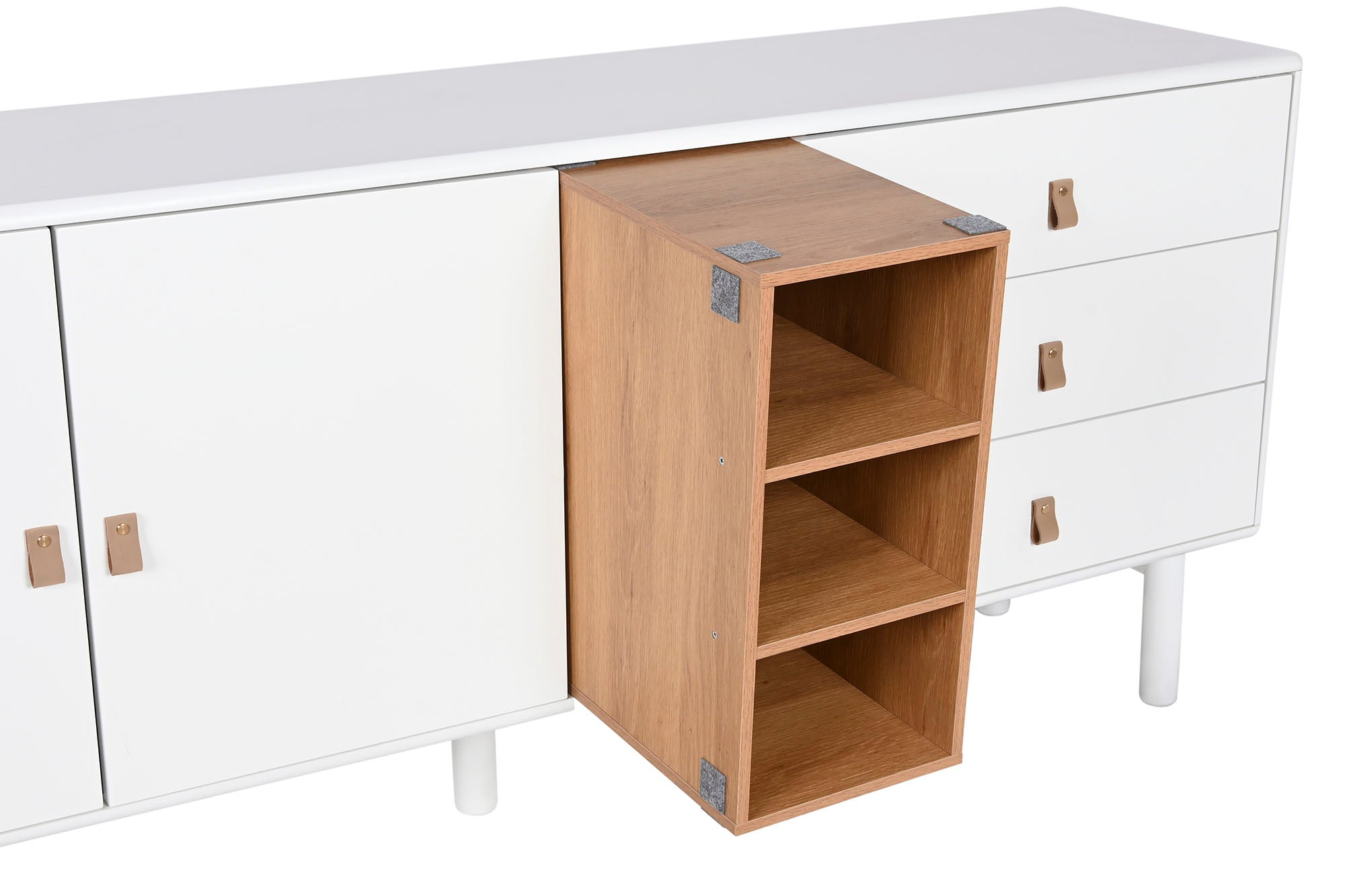 Buffet Madera Dm Pu 180X40X75 Blanco