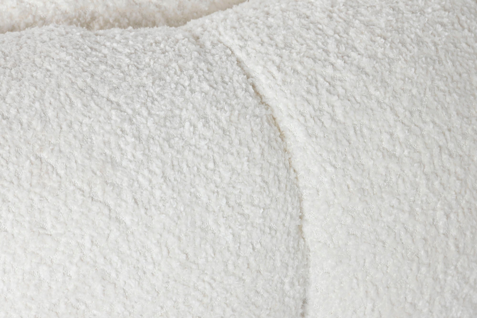 Metal Polyester Footrest 65X65X35 White Loop