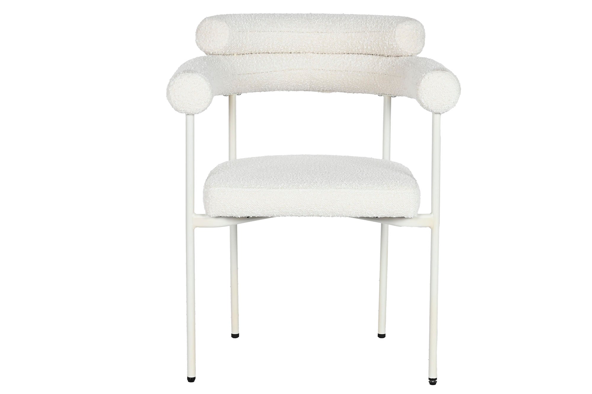 Polyester Metal Chair 64X75X82 White Loop