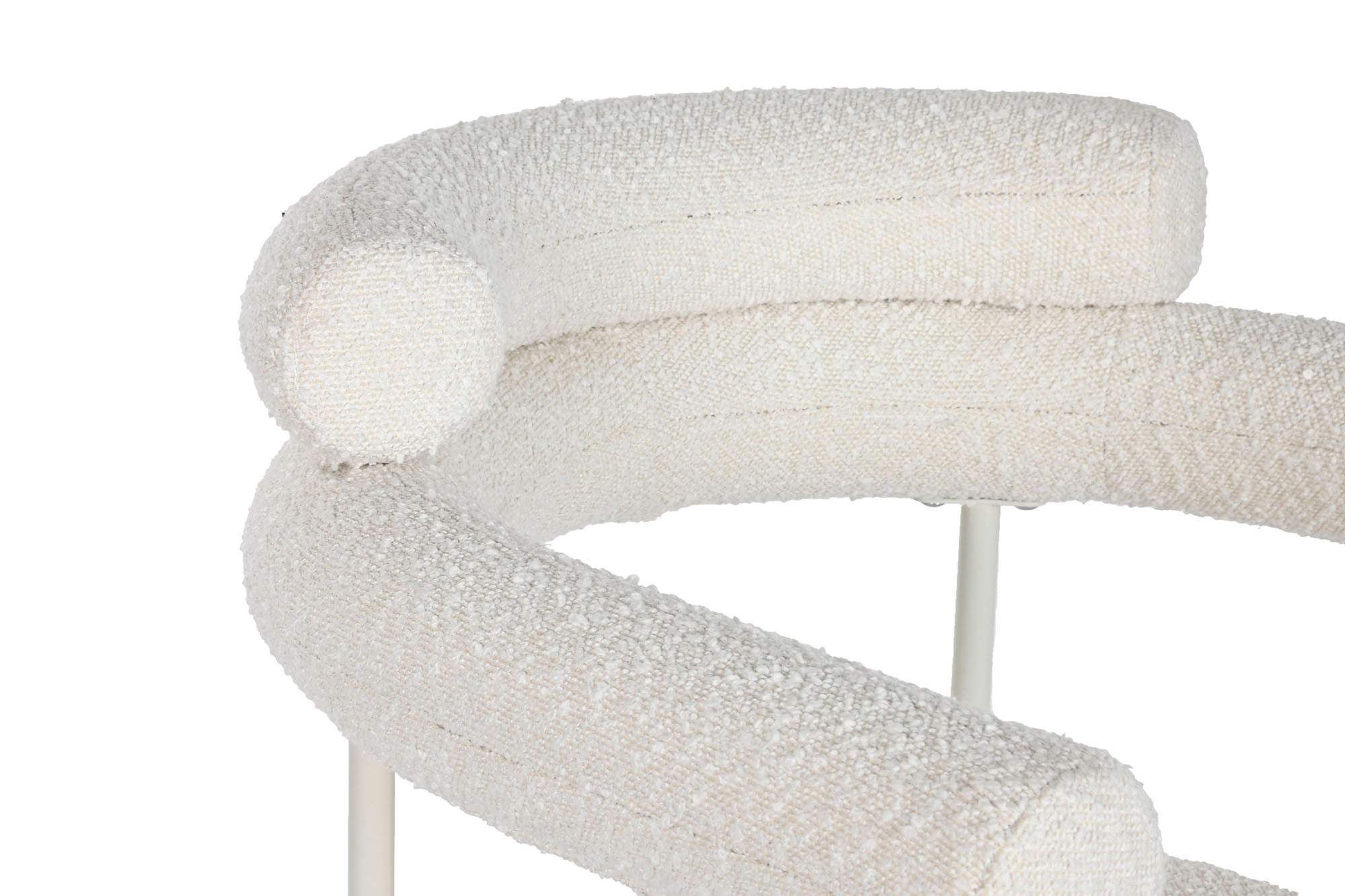 Polyester Metal Chair 64X75X82 White Loop