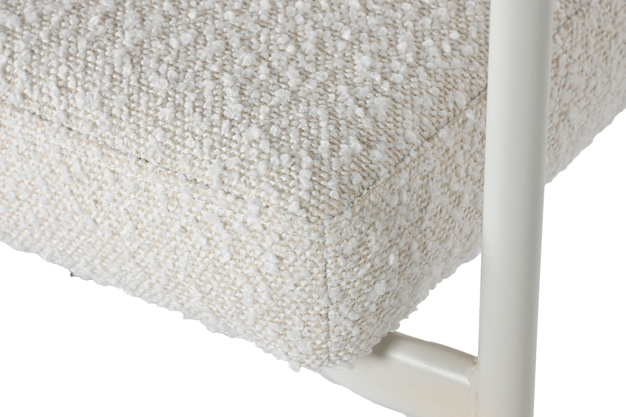 Polyester Metal Chair 64X75X82 White Loop