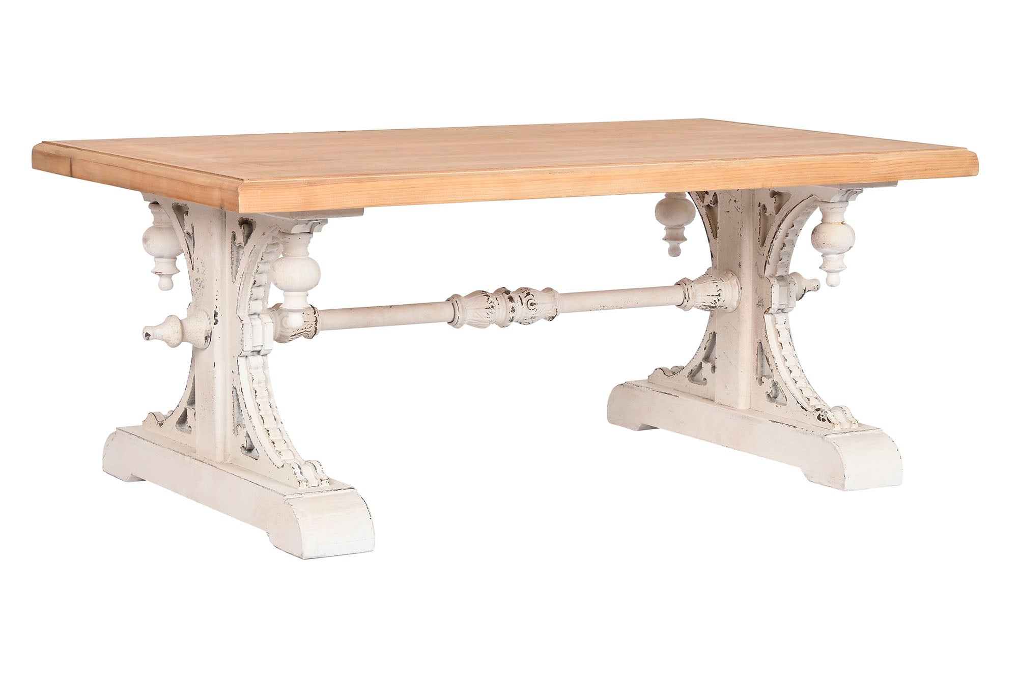 Mesa de Centro Fir MDF 110x65x46 Branco Decape