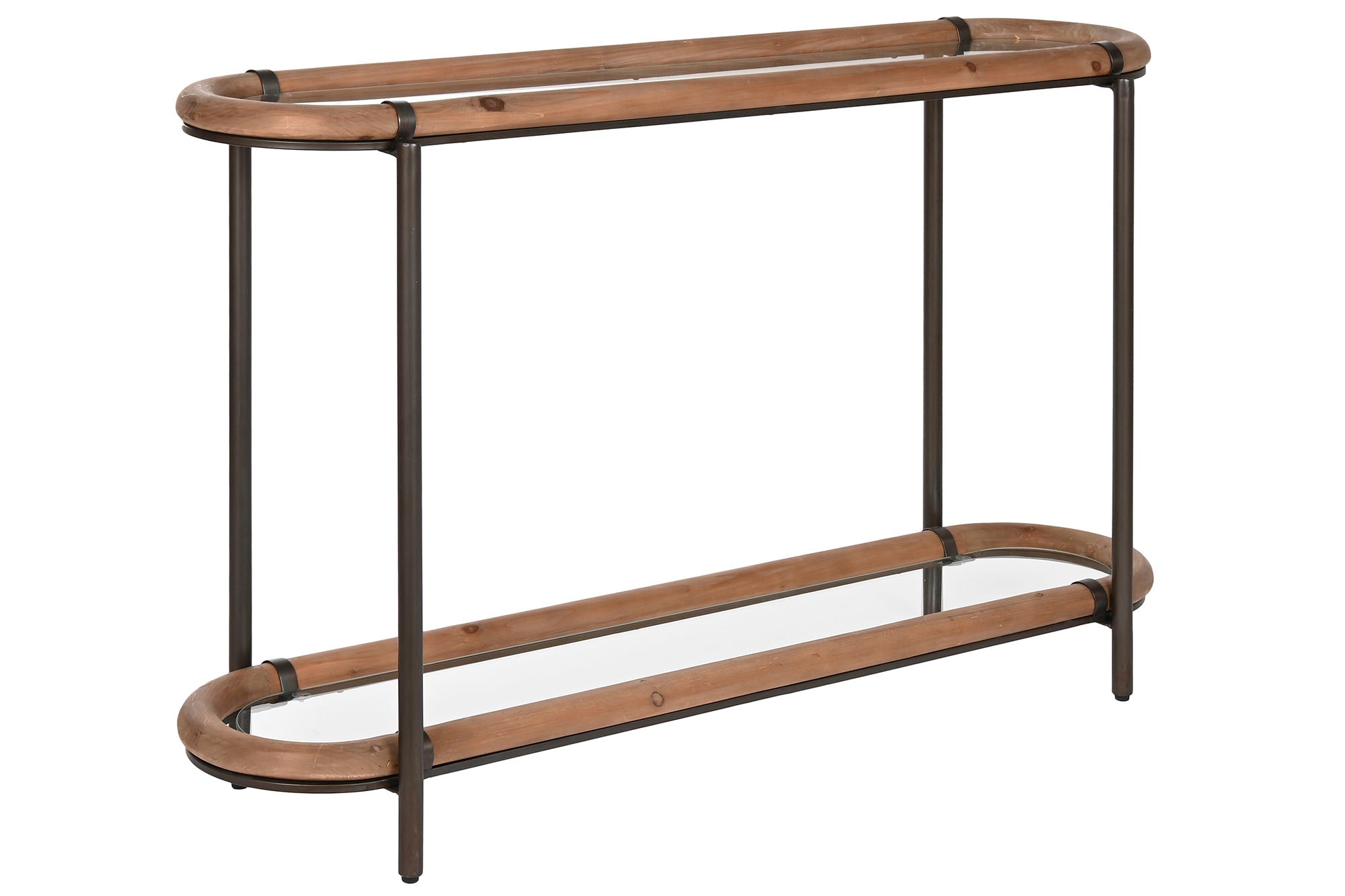 Consola Abeto Cristal 131X36X81 Natural