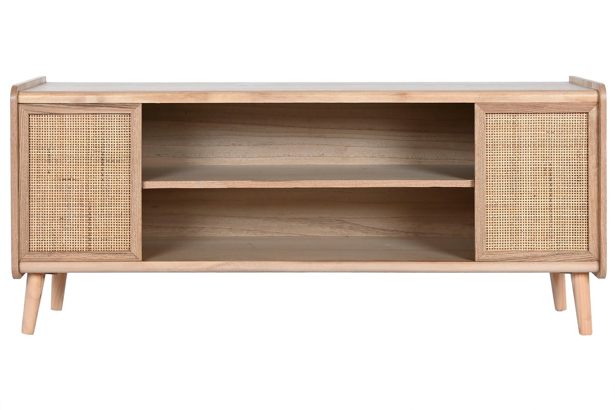 Mueble Tv Paulownia Ratan 120X35X54 Natural