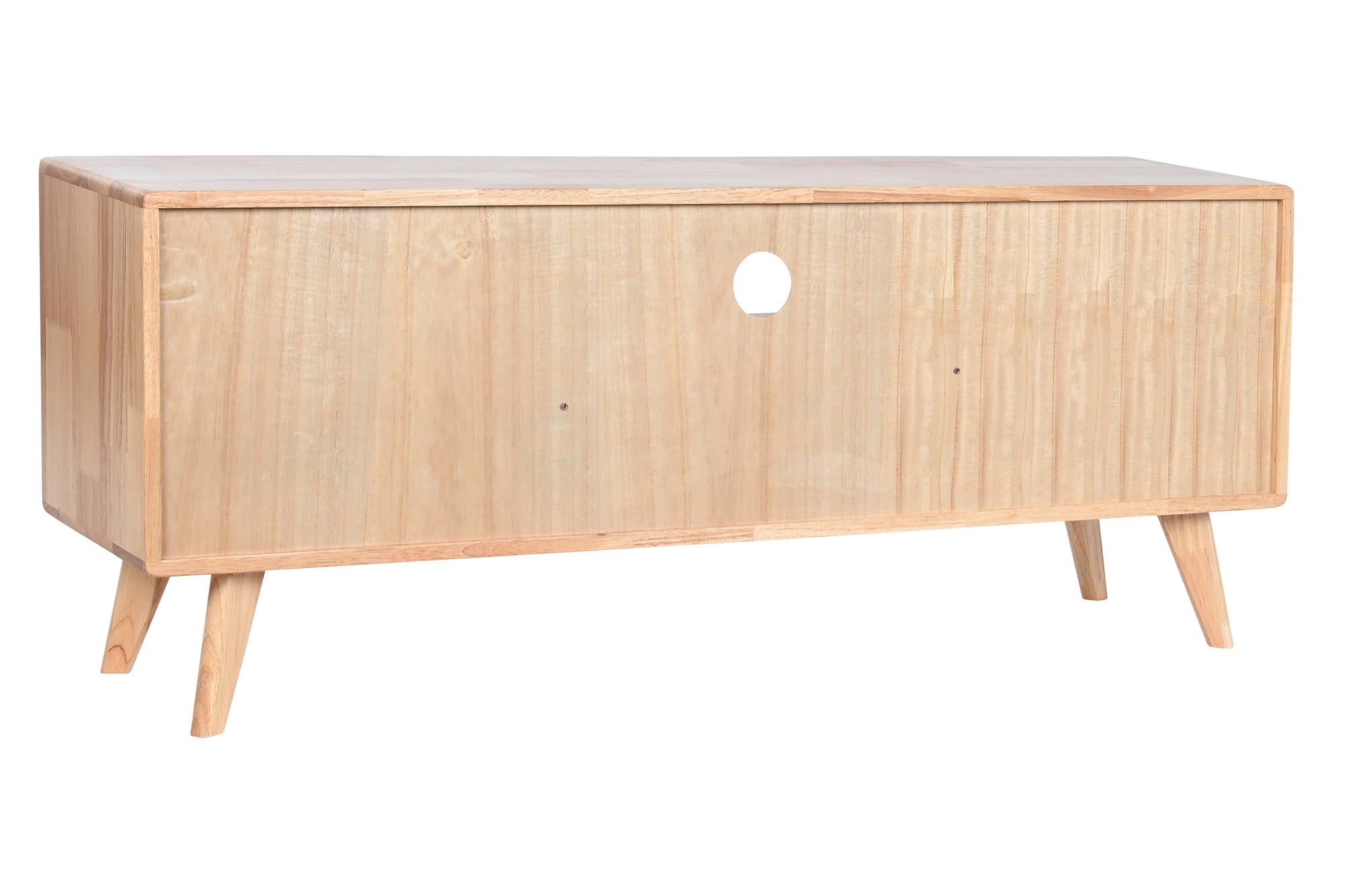 Mueble Tv Rubberwood Ratan 120X30X48 Natural