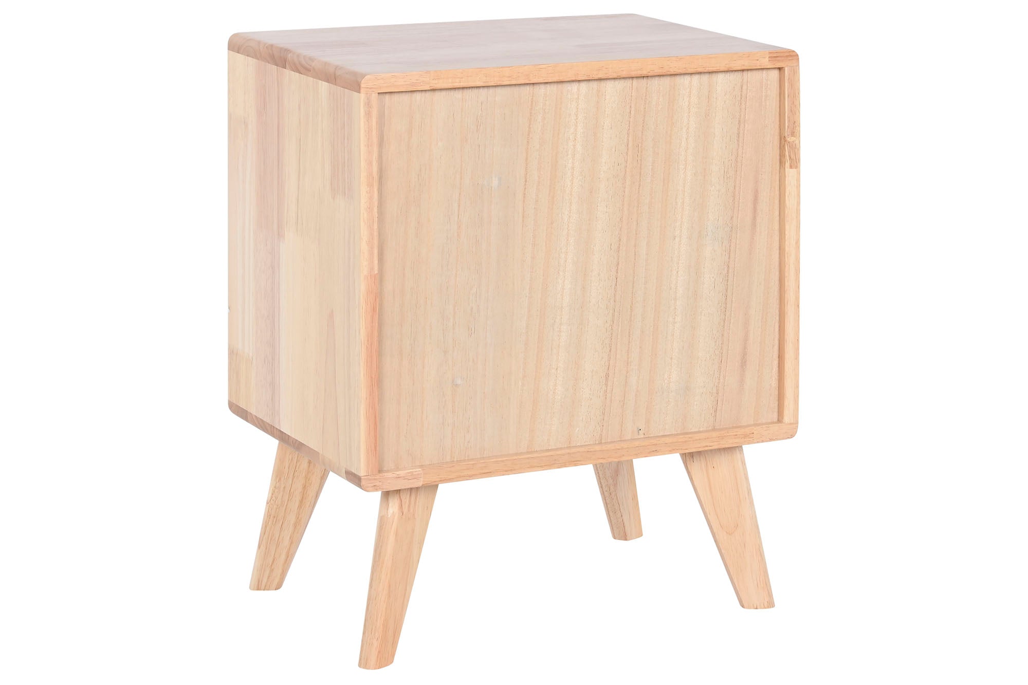 Mesa de cabeceira de rattan de madeira de seringueira 40x30x48 7,00