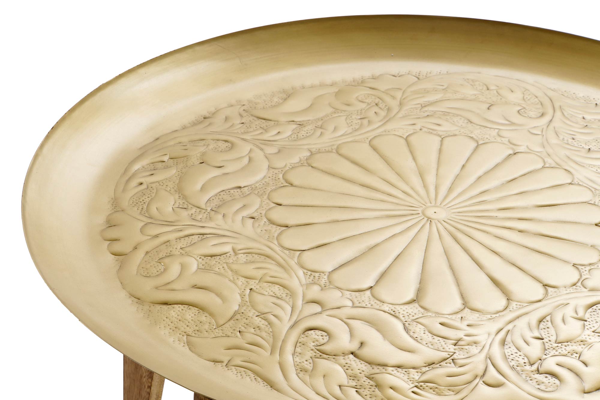 Mango Coffee Table 75X75X44 Mango Brass Coffee Table