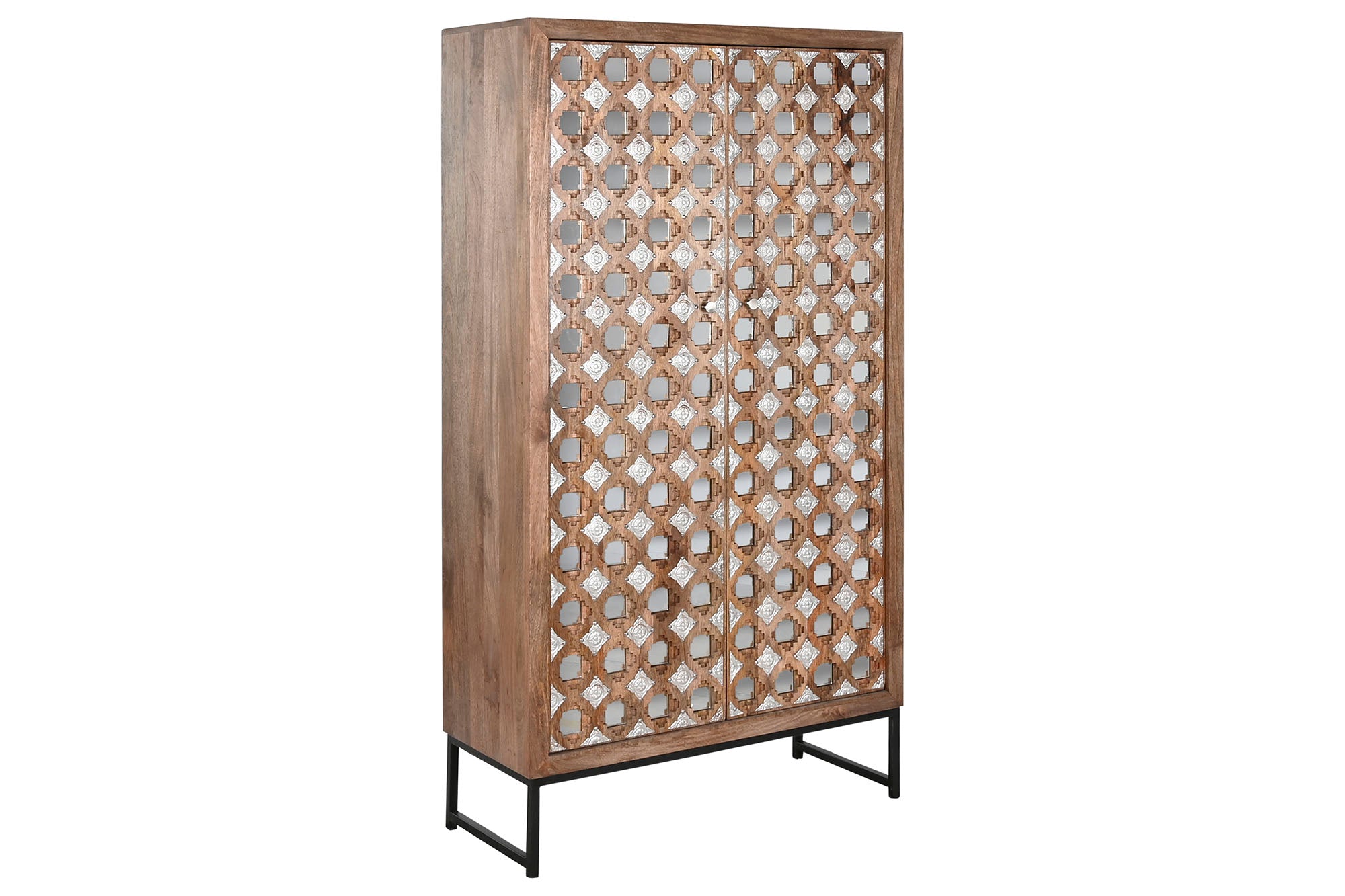 Mango Mirror Cabinet 93X38X170 Natural