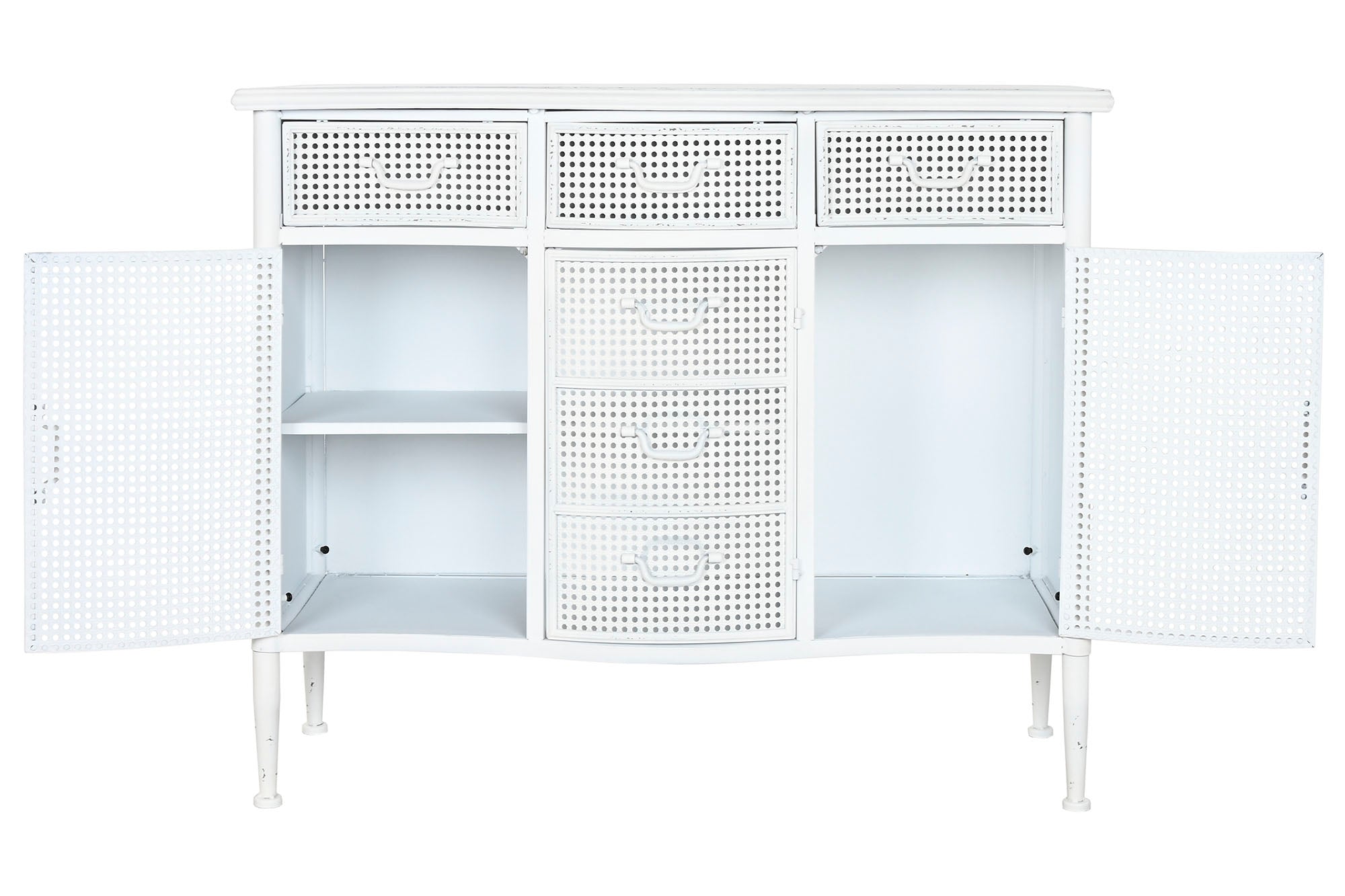 Buffet Metal 101X42X85 Blanco
