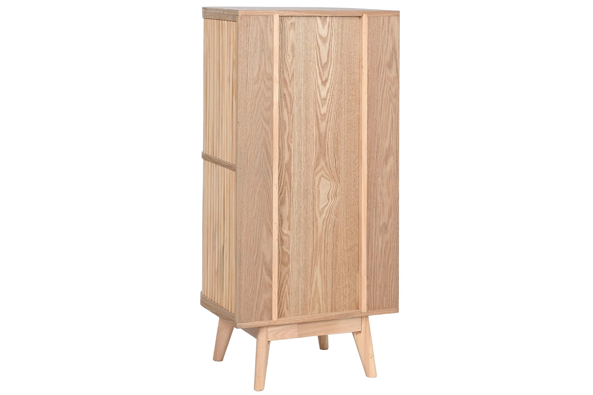 Fir Rattan Chest of Drawers 48x35x105 Natural