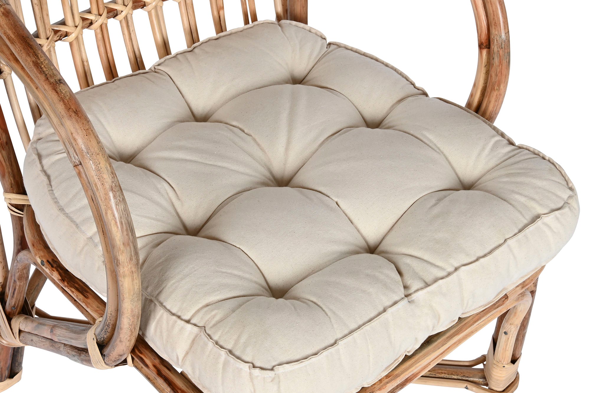 Cadeira de bambu Ratan 58X65X85 Natural