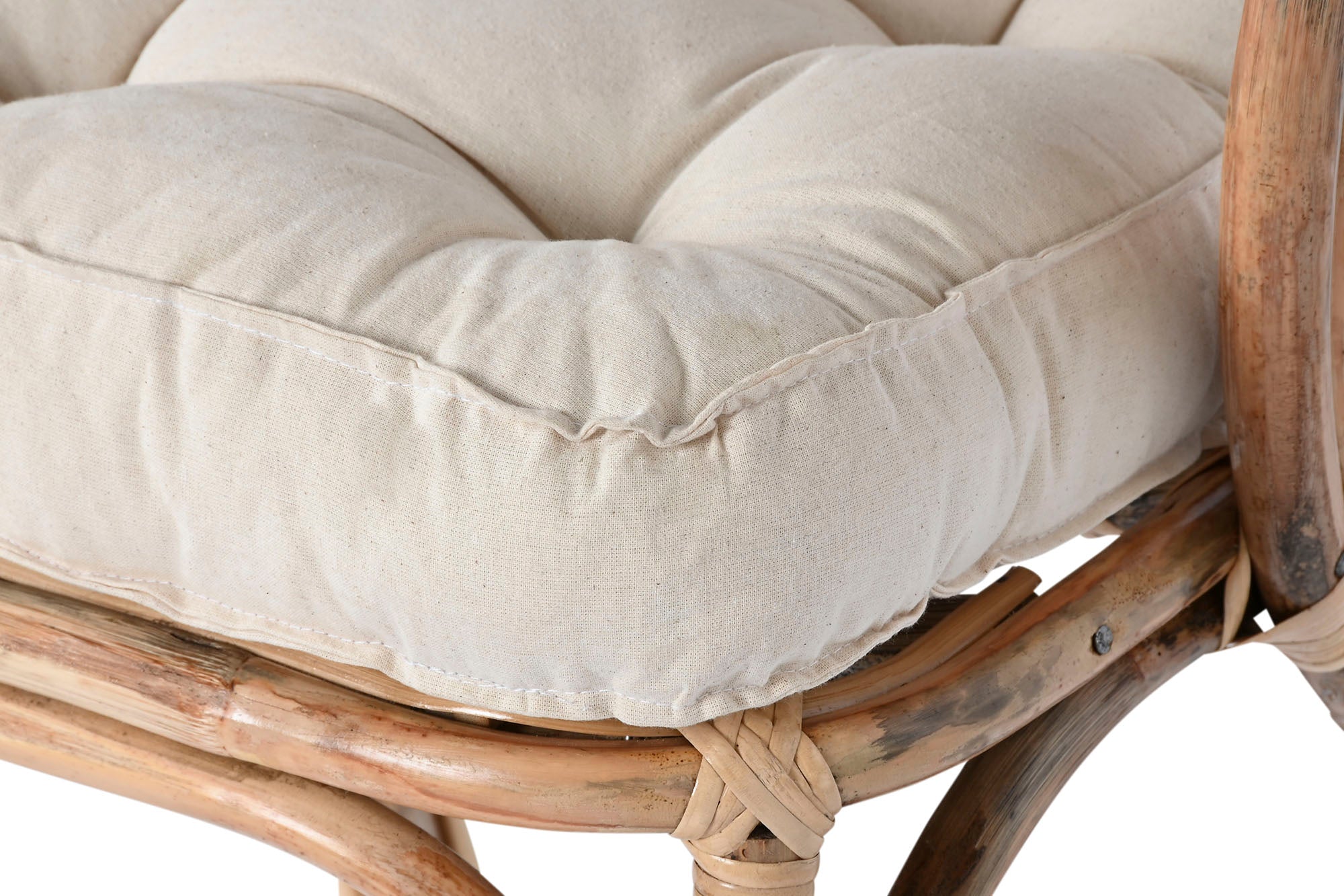 Cadeira de bambu Ratan 58X65X85 Natural