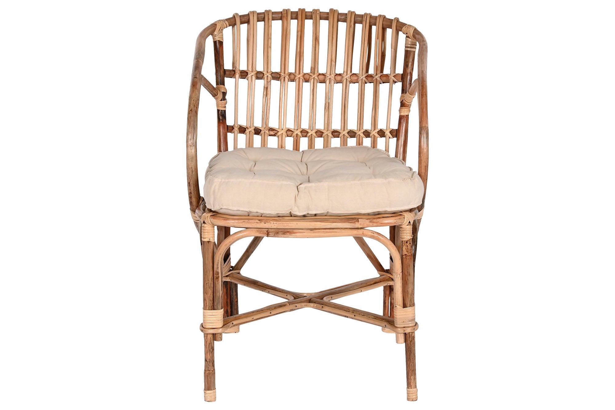 Cadeira de bambu Ratan 58X65X85 Natural