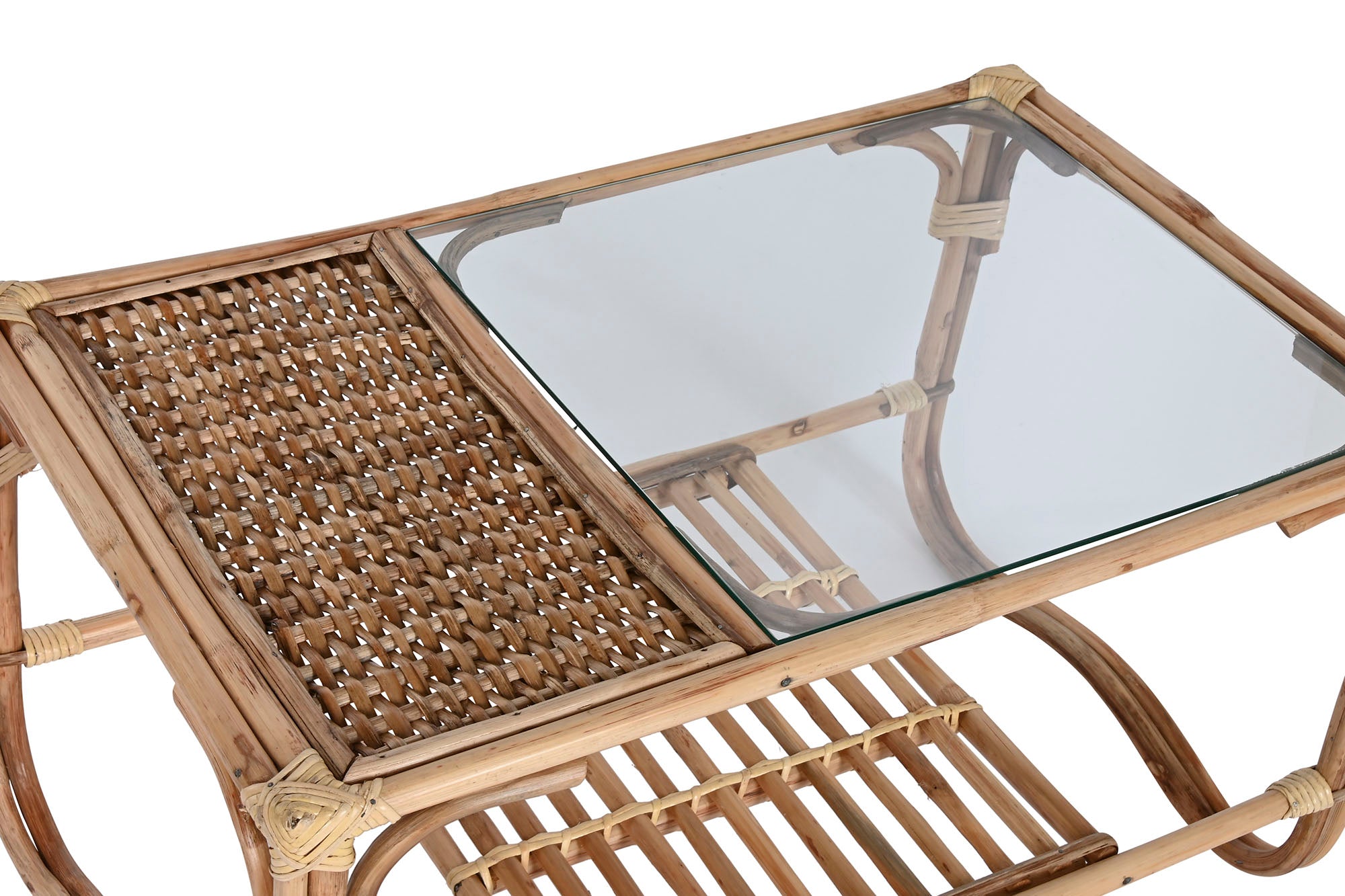Mesa Centro Ratan Bambu 76X46X40 Natural